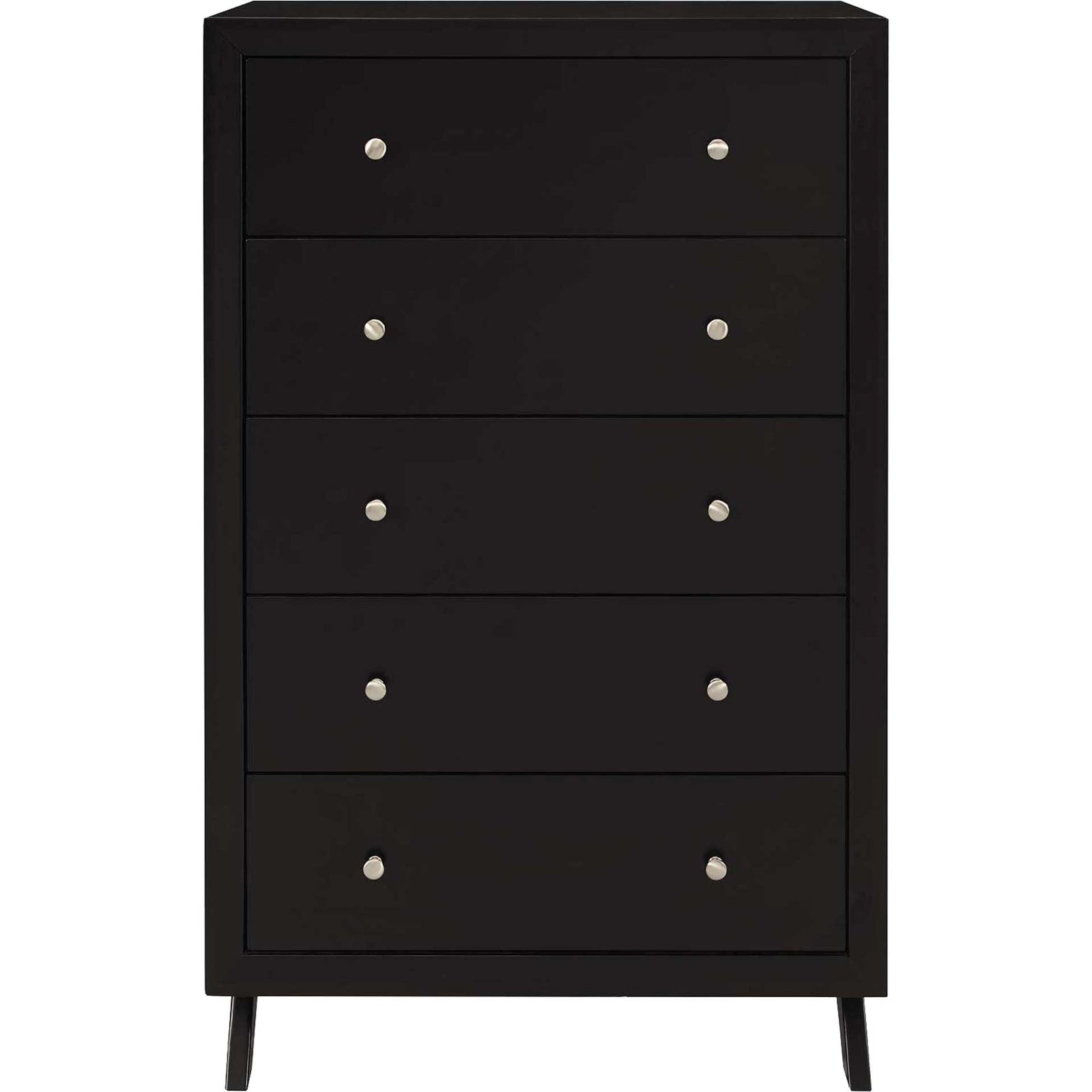 Parker Five-Drawer Chest Cappuccino