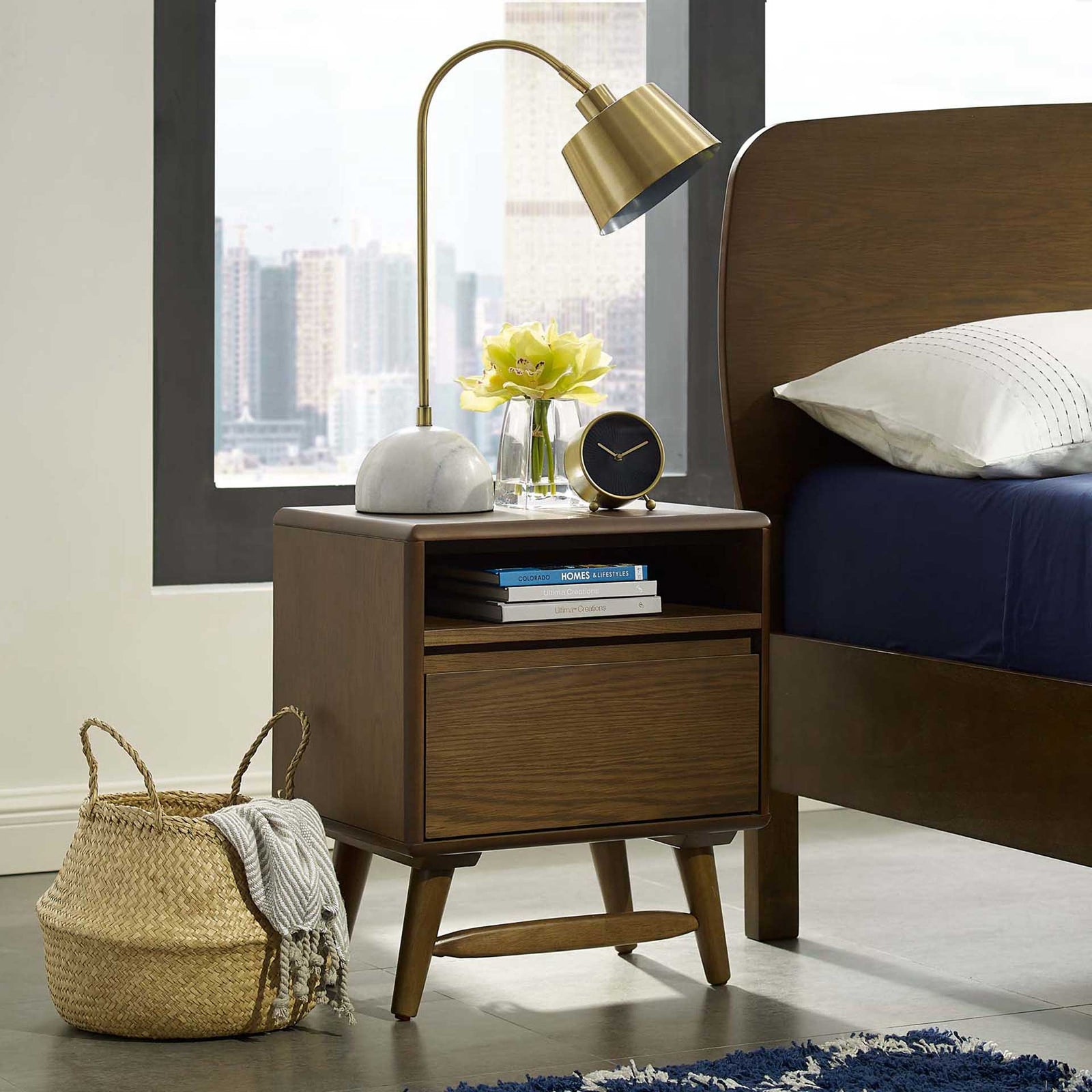 Trevor Wood Nightstand Chestnut