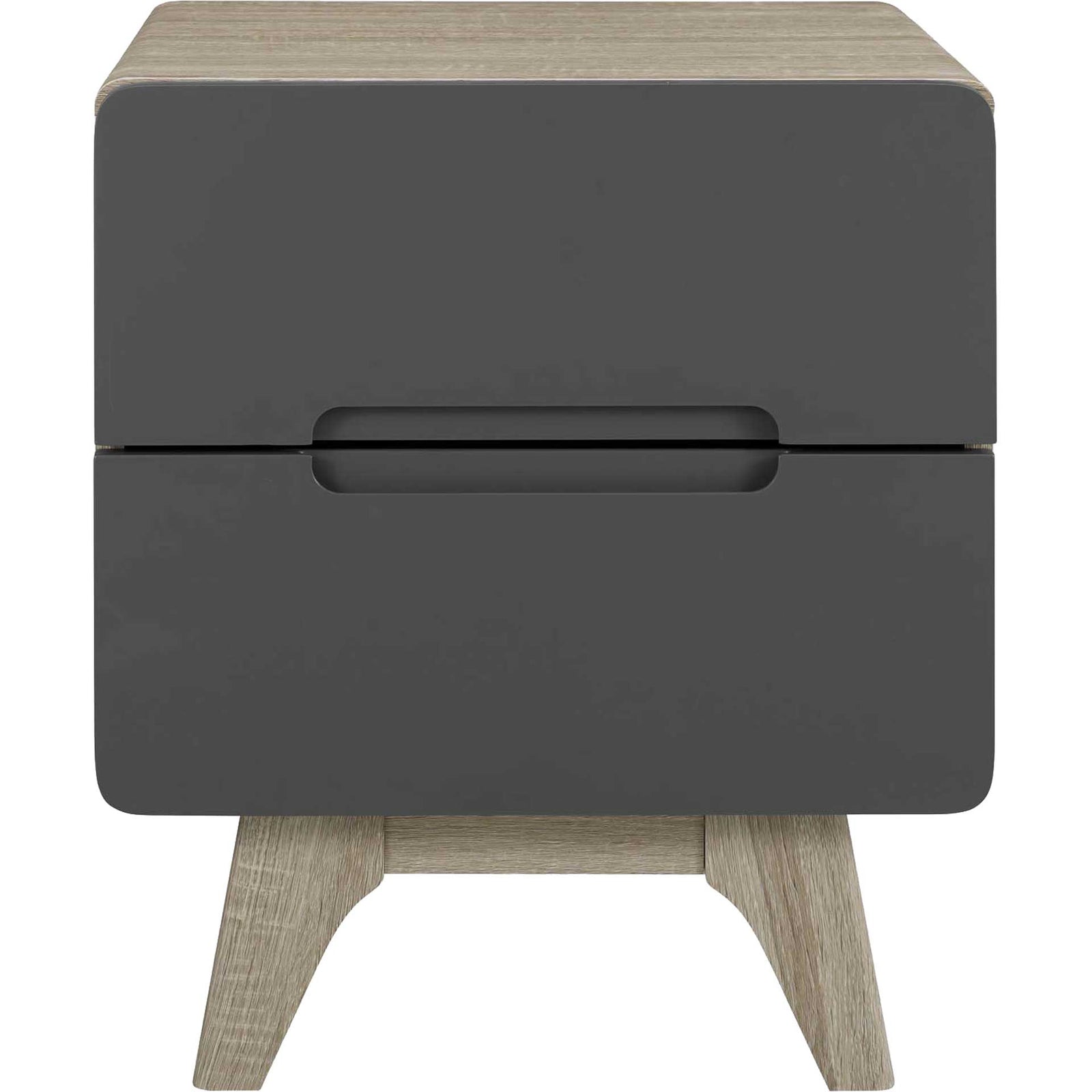 Orion Wood Nightstand Natural Gray
