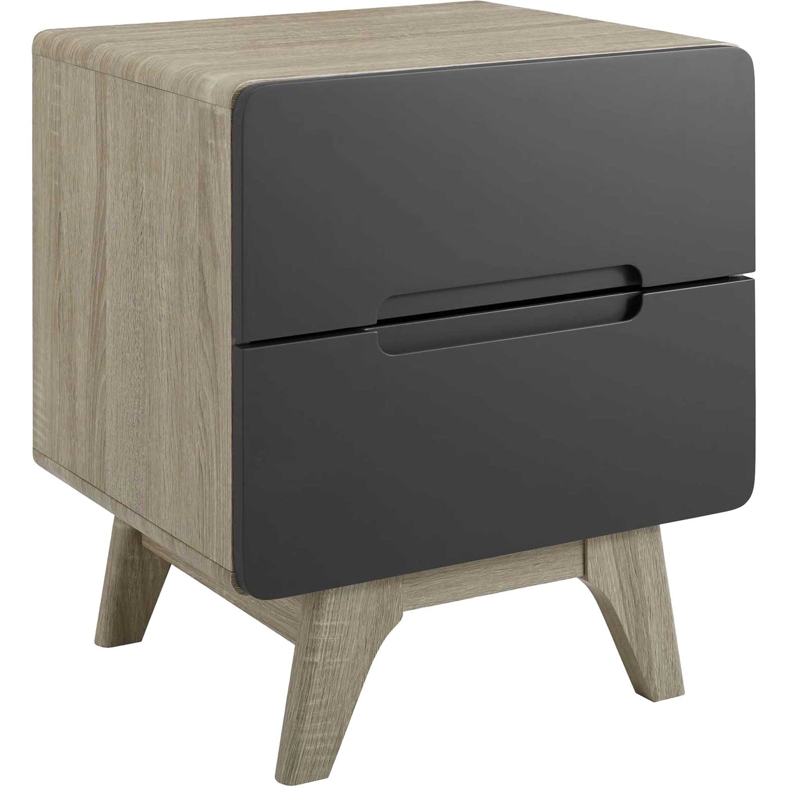 Orion Wood Nightstand Natural Gray