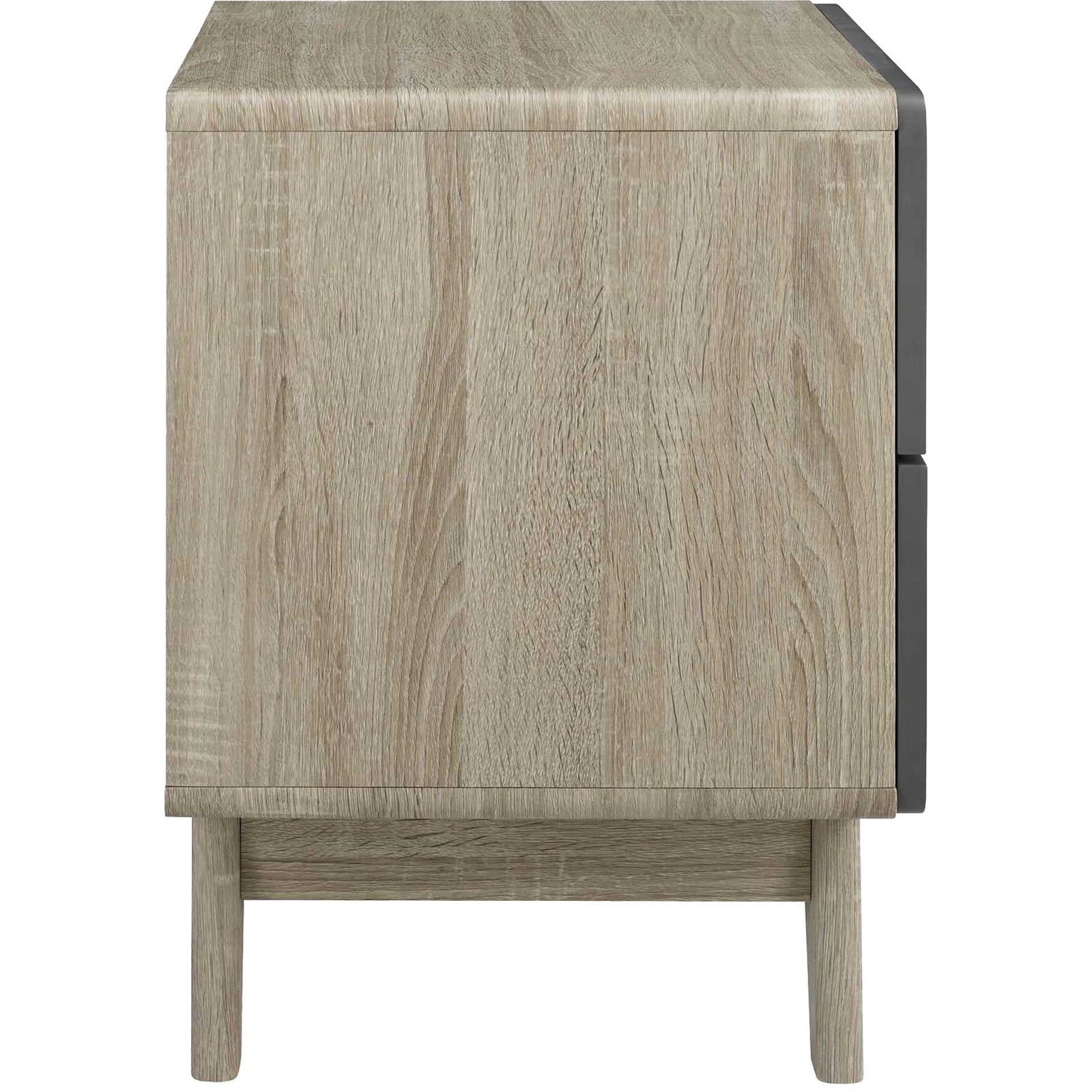 Orion Wood Nightstand Natural Gray