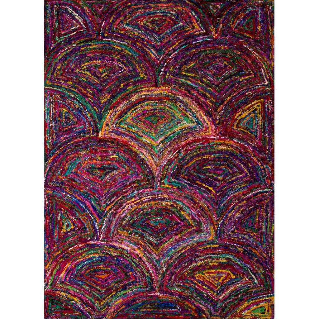 Monroe Ava Magenta/Mars Red Area Rug