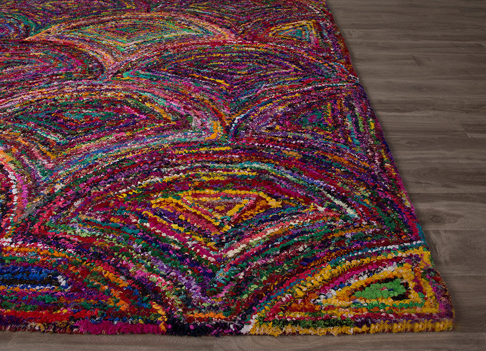 Monroe Ava Magenta/Mars Red Area Rug