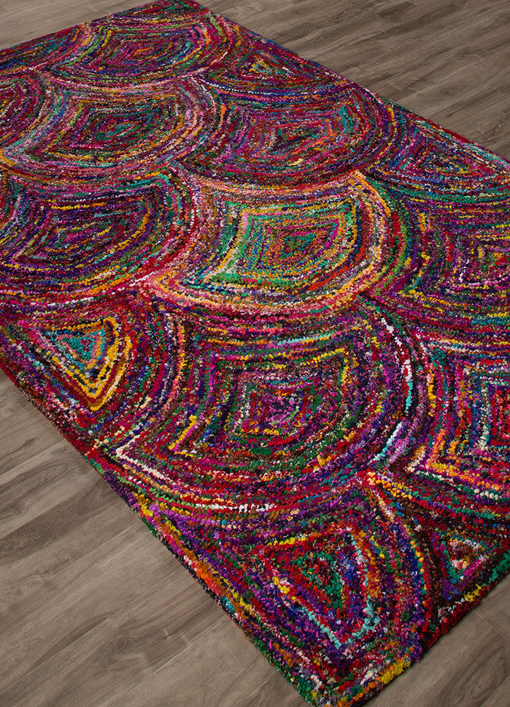 Monroe Ava Magenta/Mars Red Area Rug