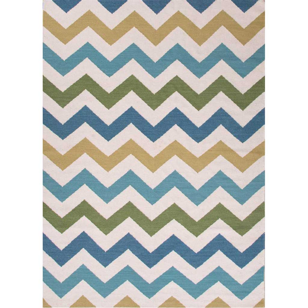 Maroc Zazzy White/Capri Area Rug