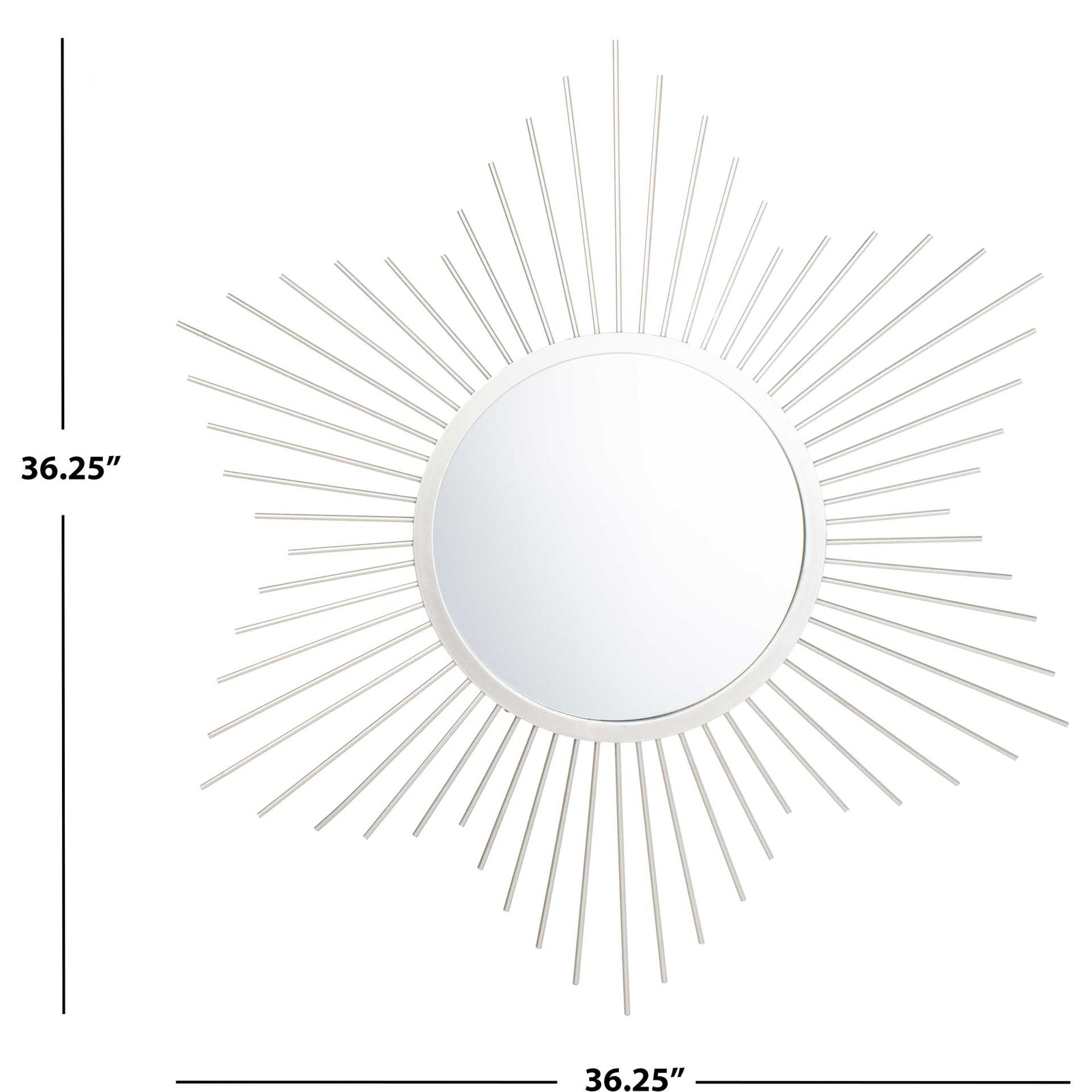 Ritz Sunburst Mirror Silver