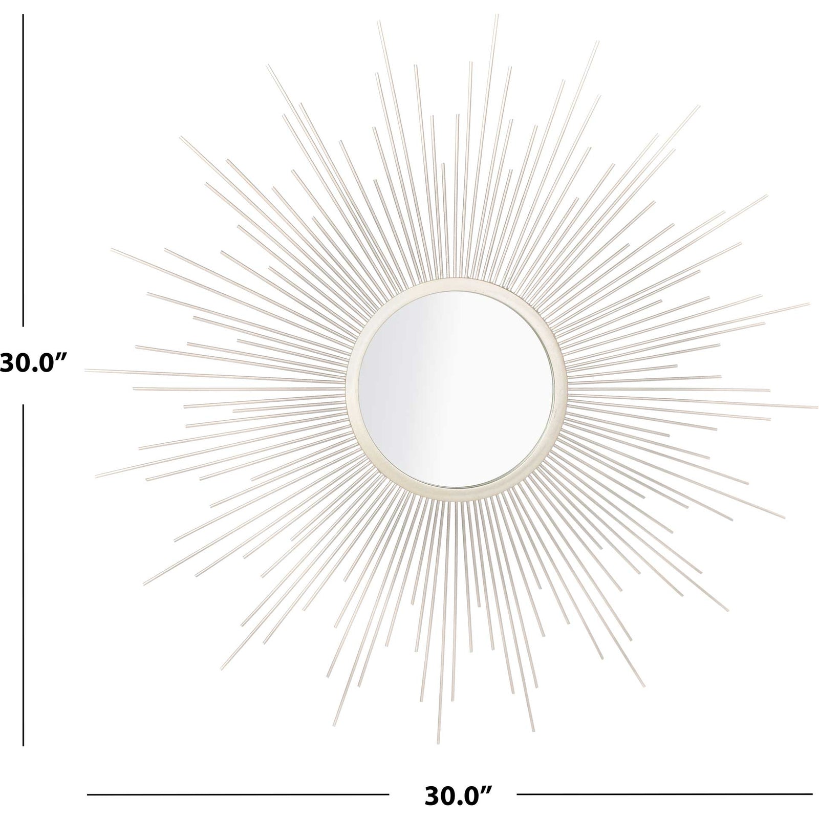 Alisha Sunburst Mirror Silver
