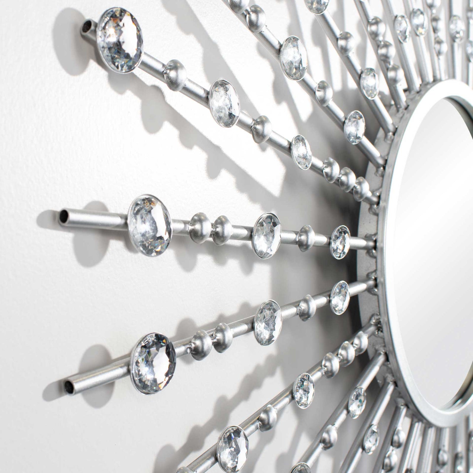 Articulate Sunburst Mirror Silver