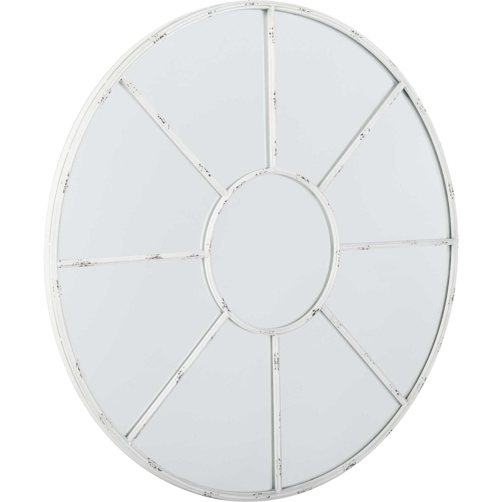 Joslyn Mirror Distressed White