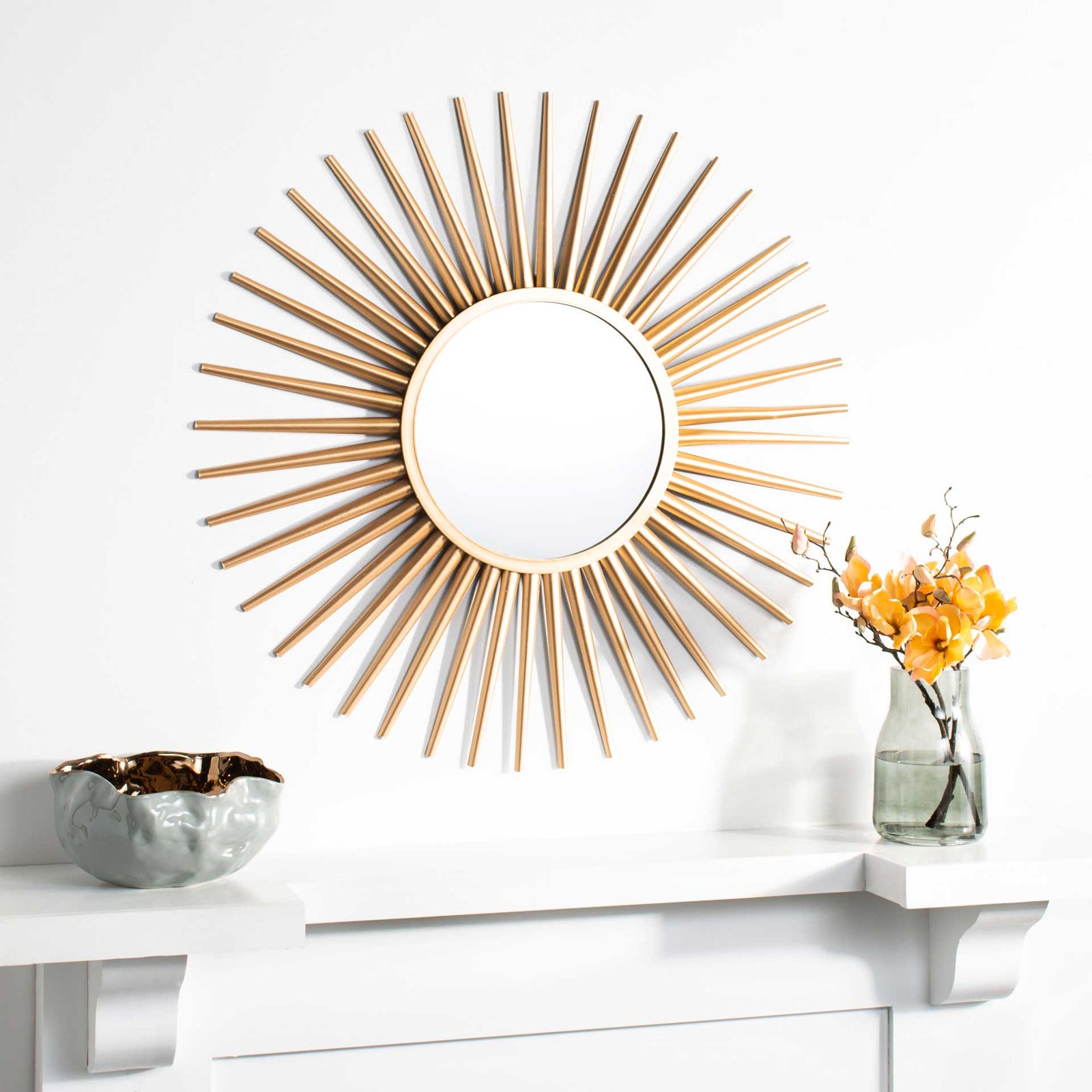 Zachary Sunburst Mirror Gold