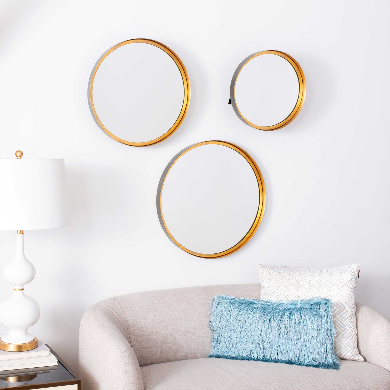 Lorens Mirror Gold Foil/Black