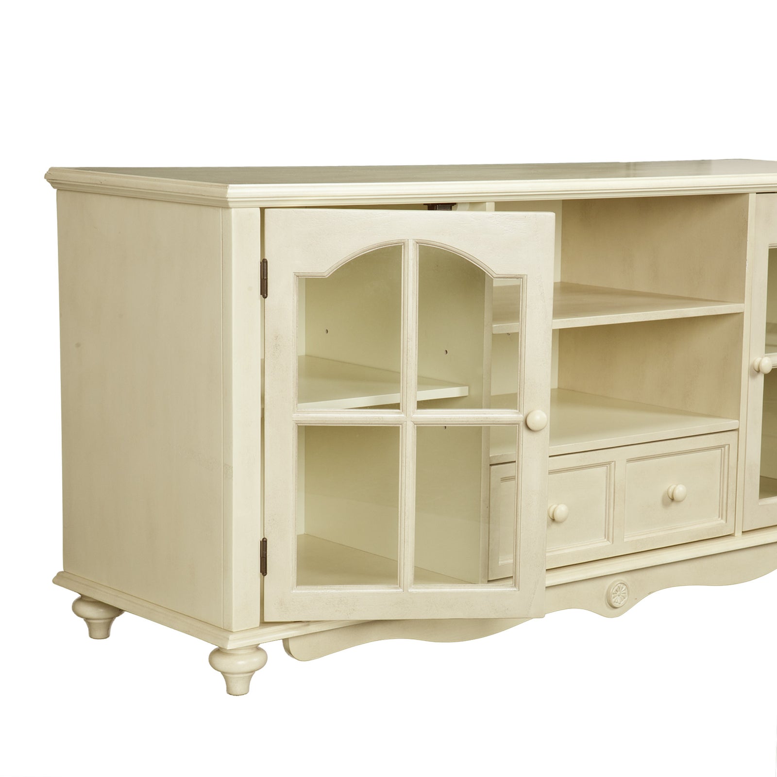 Covenant Media Stand Antique White