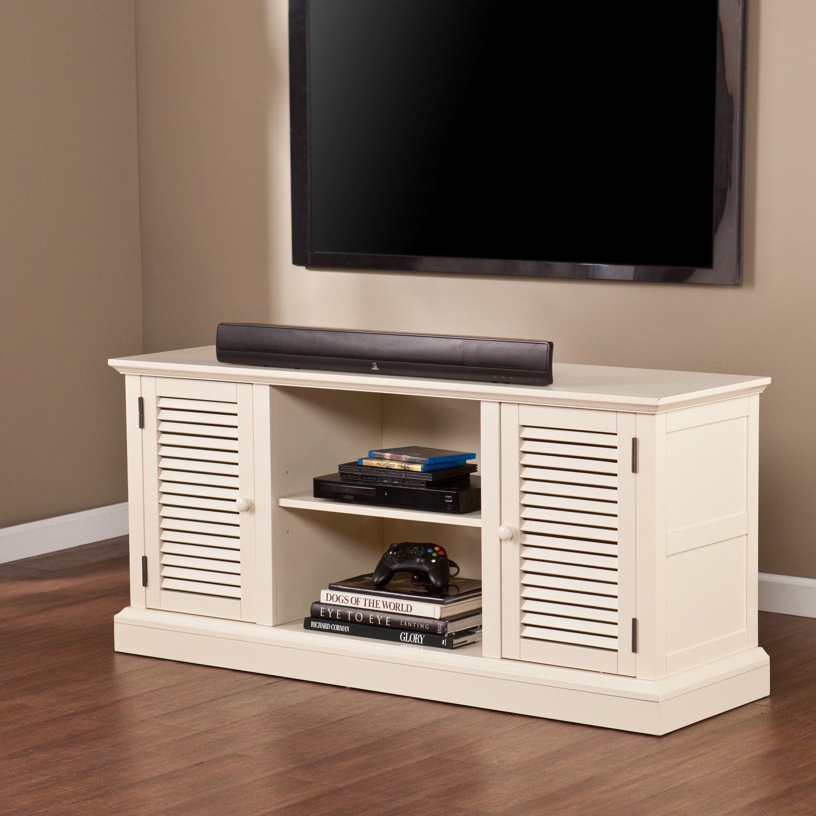 Arthur Media Stand Antique White