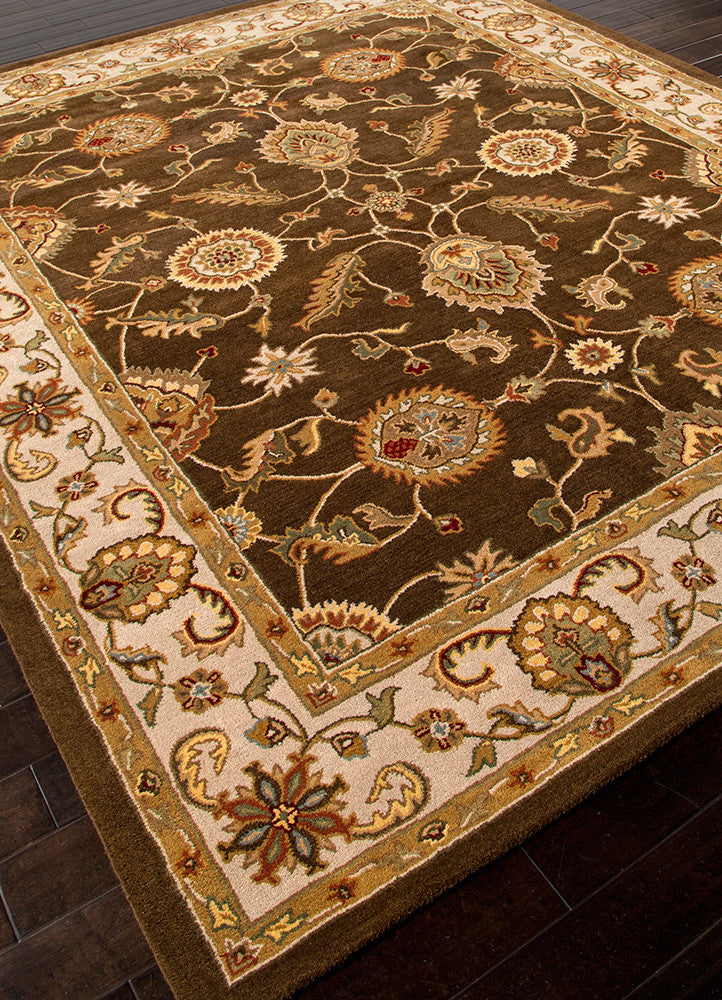 Mythos Maia Cocoa Brown/Dark Ivory Area Rug