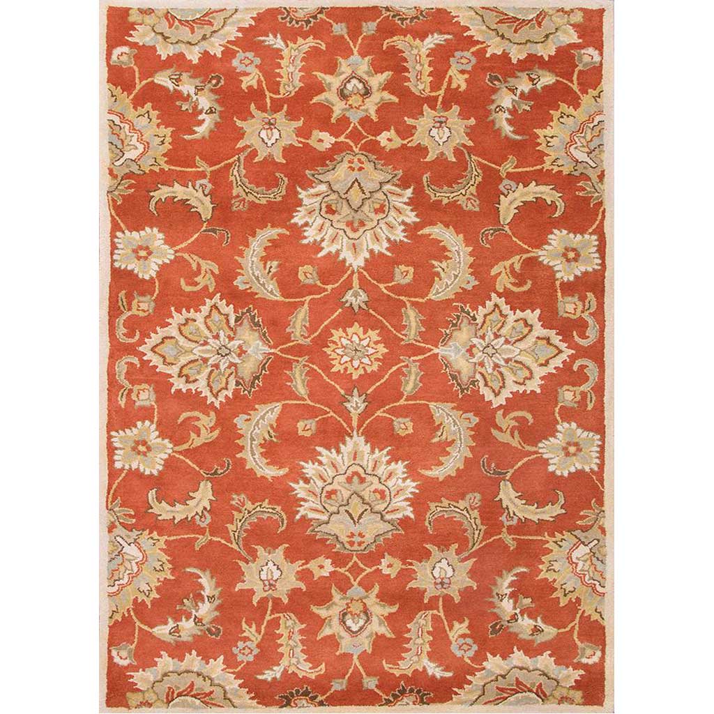 Mythos Abers Orange Rust/Lead Gray Area Rug