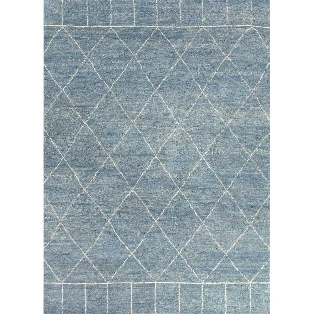 Nostalgia Tangier Ashley Blue/Snow White Area Rug
