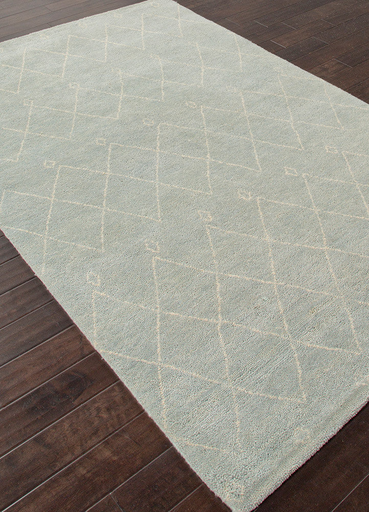 Nostalgia Casablanca Sterling Blue/Snow White Area Rug