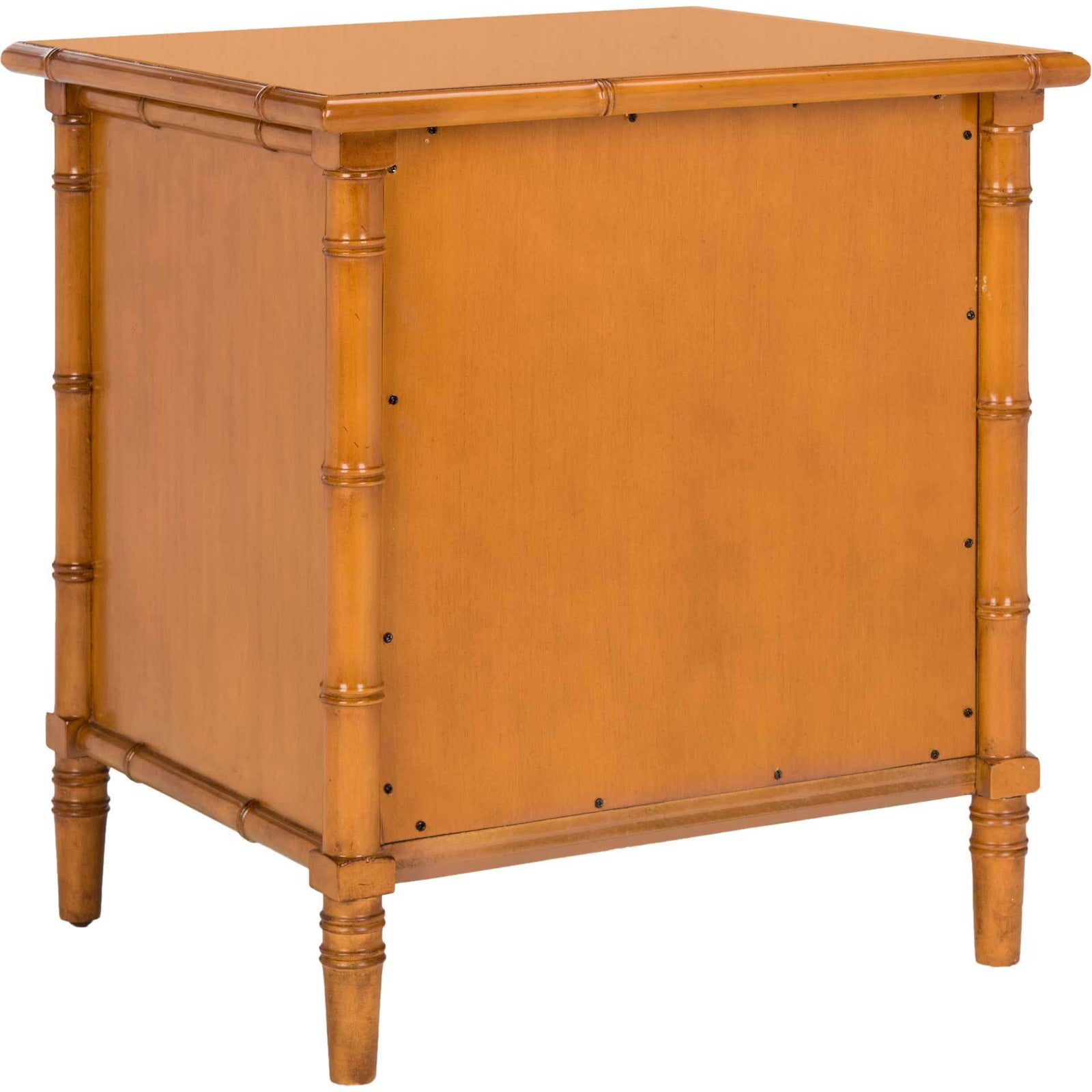 Mitchell 3 Drawer Bamboo Nightstand Brown