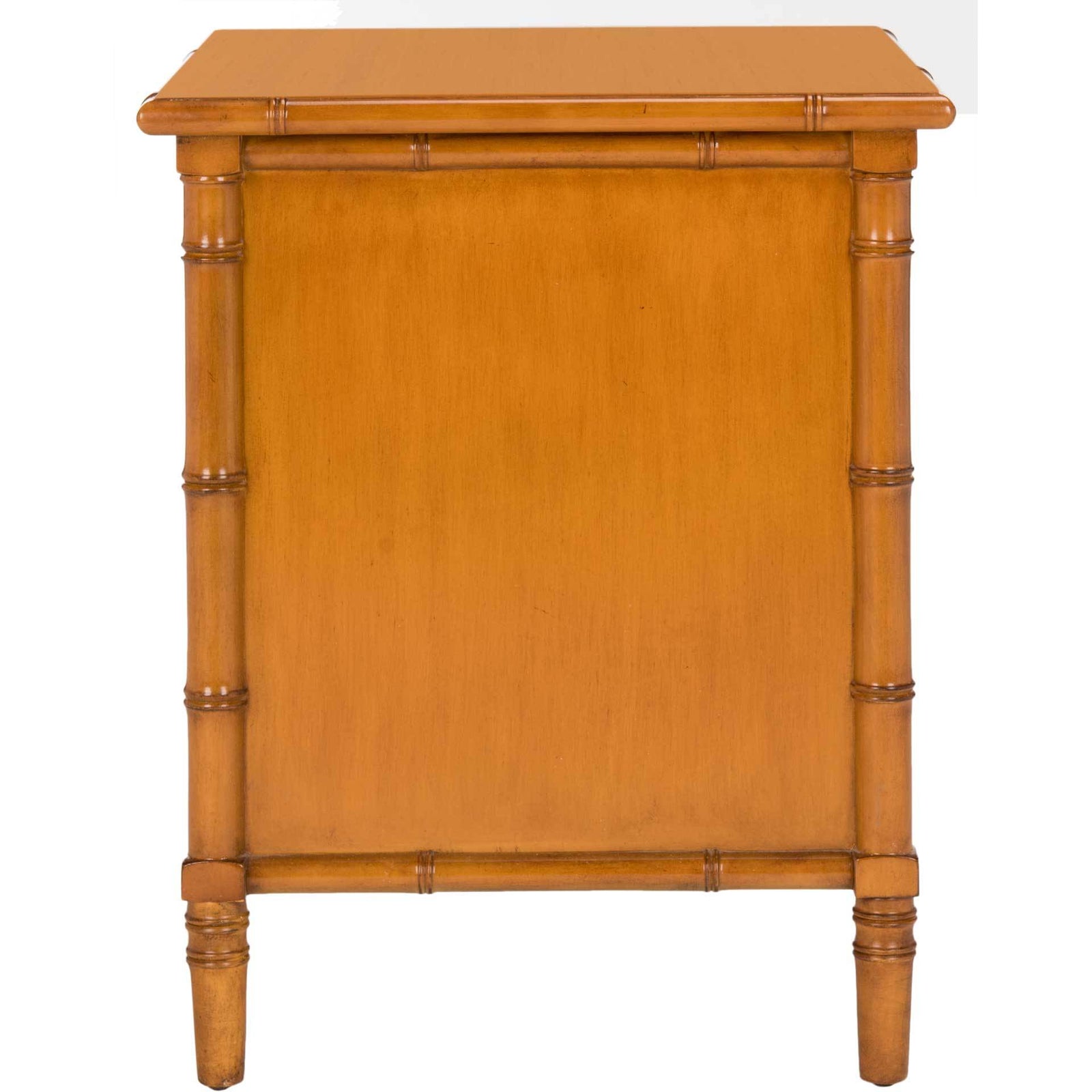 Mitchell 3 Drawer Bamboo Nightstand Brown
