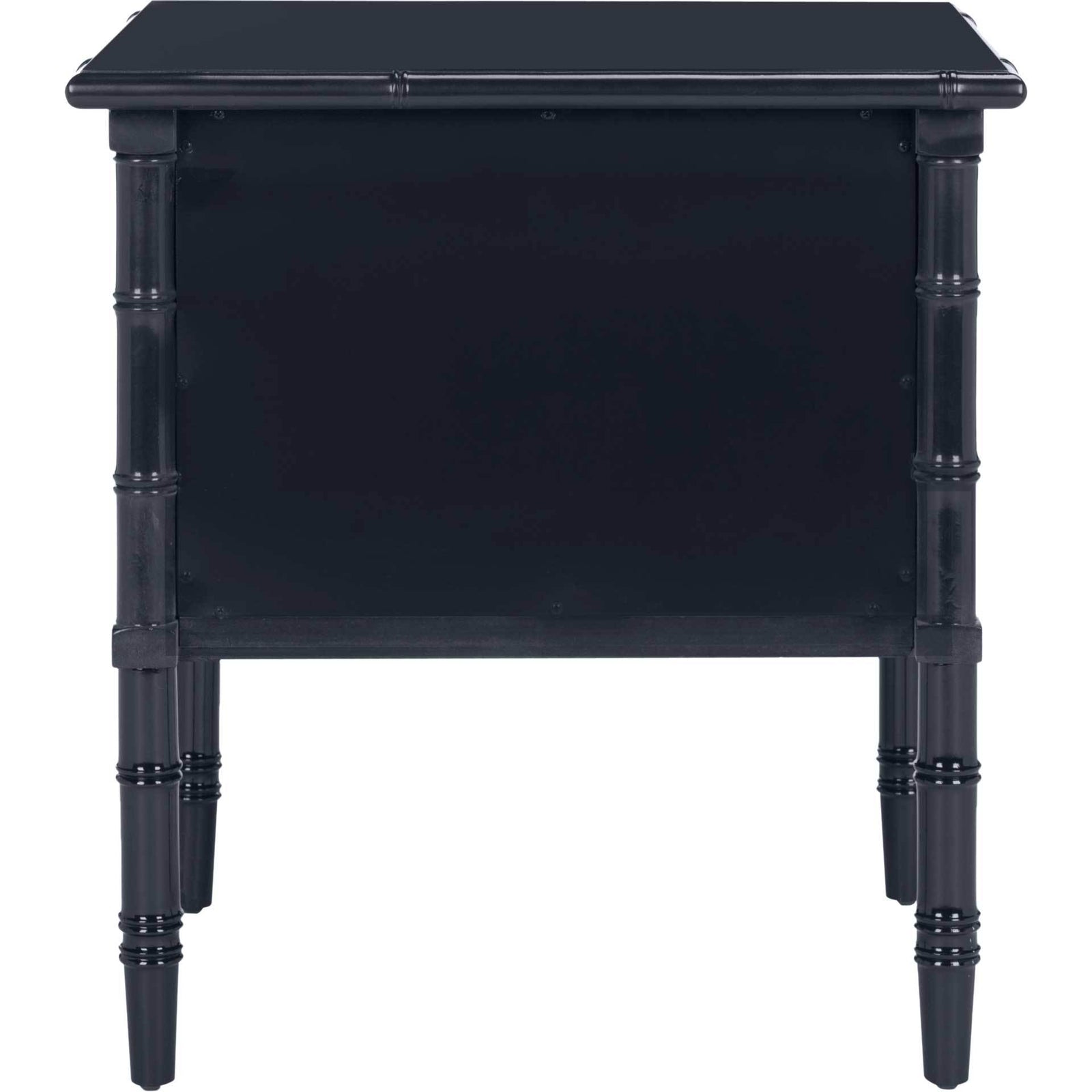 Mitchell 2 Drawer Bamboo Nightstand Navy