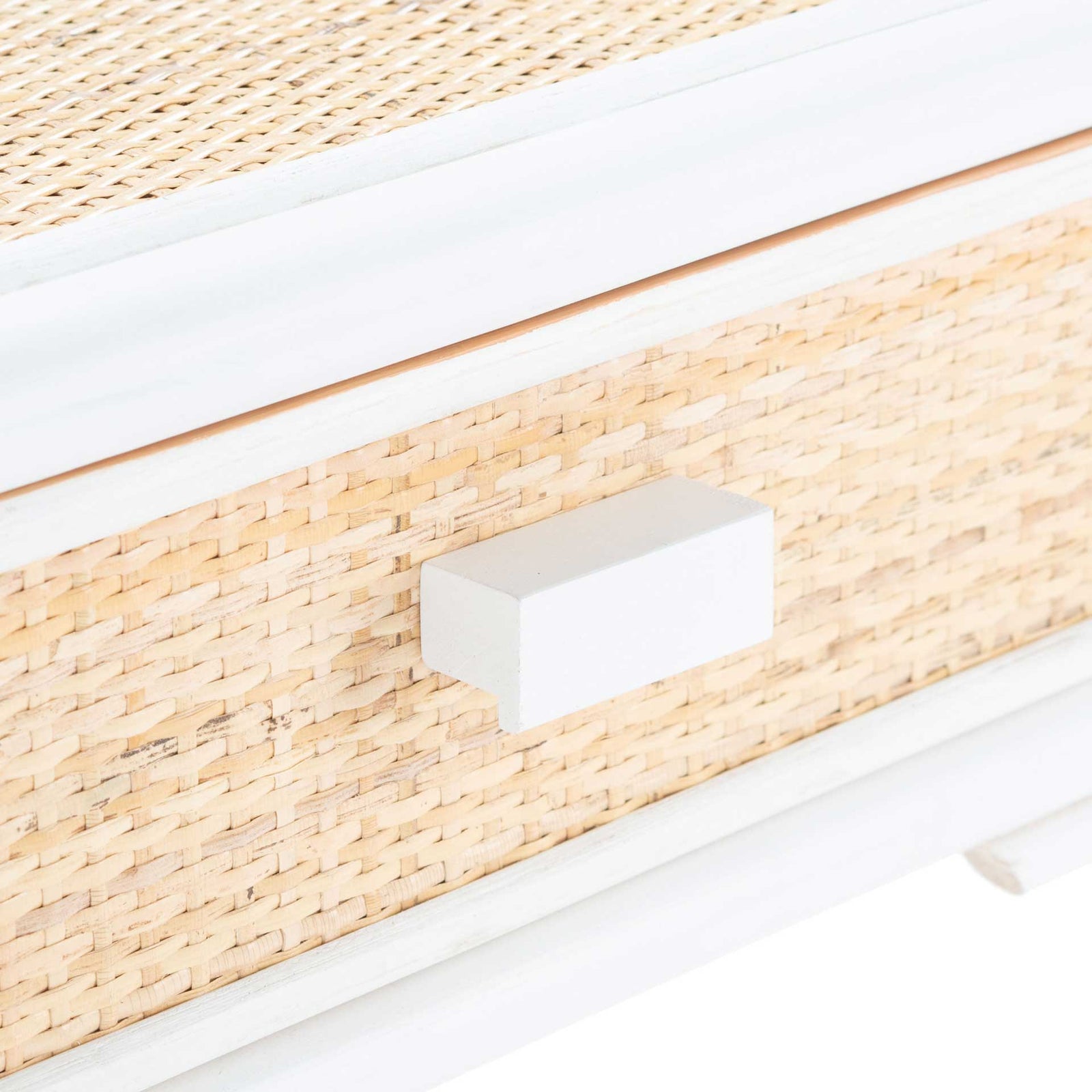 Beaufort 1 Drawer 1 Shelf Nightstand White/Natural