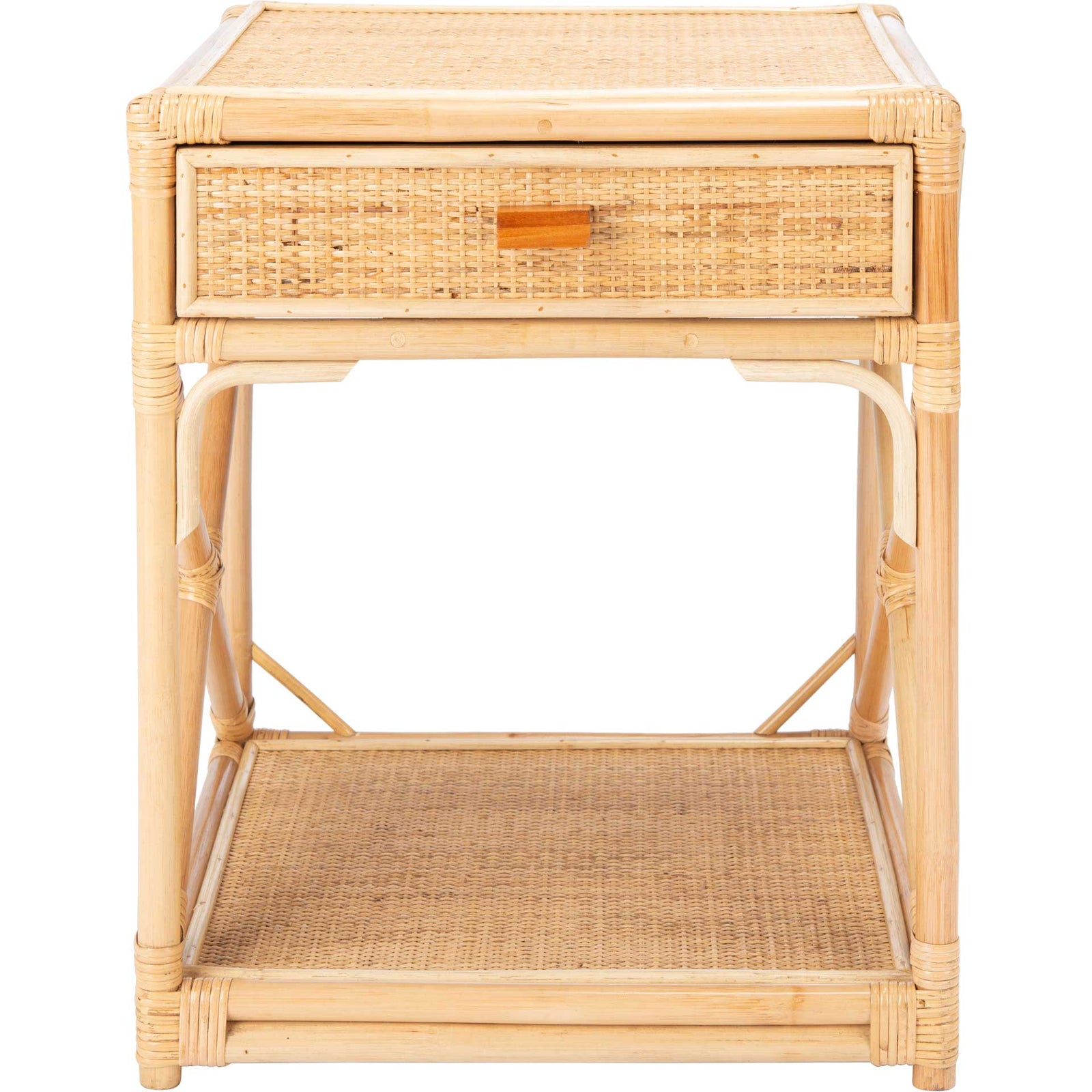 Bain 1 Drawer 1 Shelf Nightstand Natural