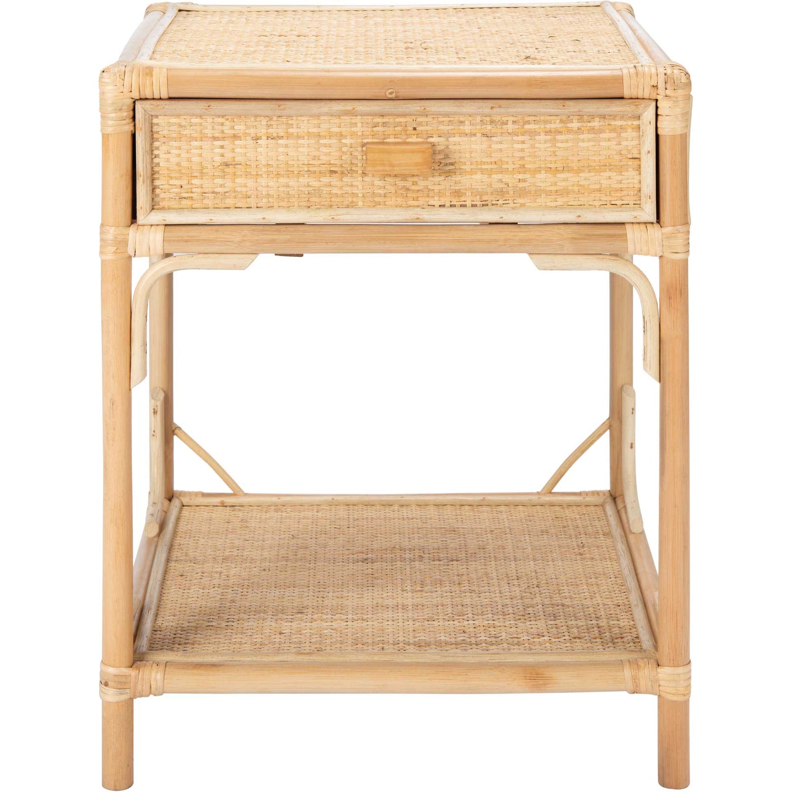 Ronin 1 Drawer 1 Shelf Nightstand Natural