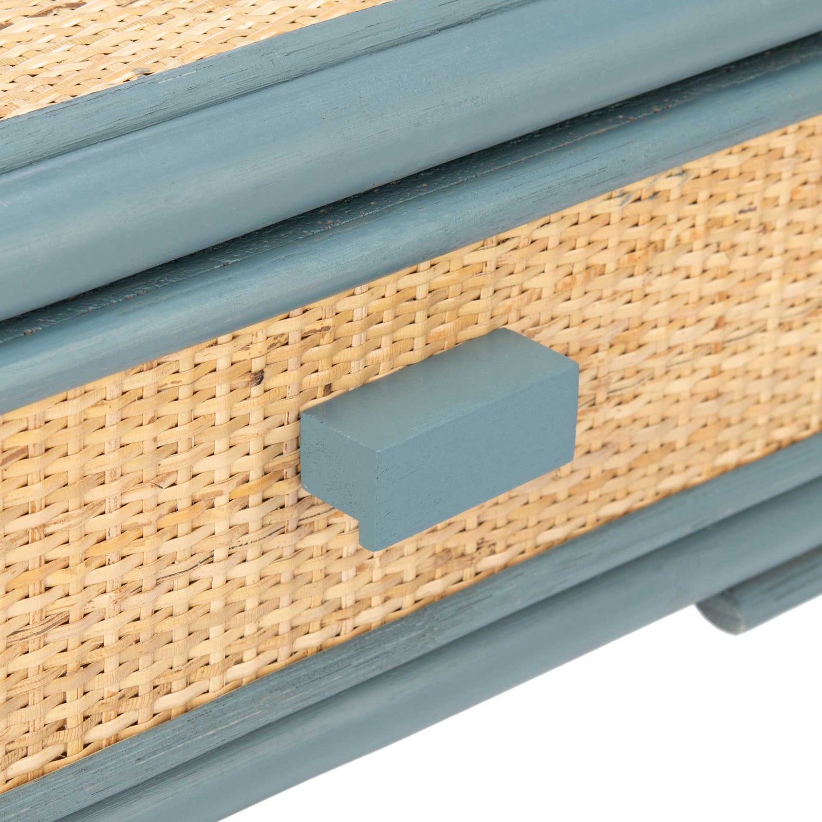 Ronin 1 Drawer 1 Shelf Nightstand Blue Gray/Natural