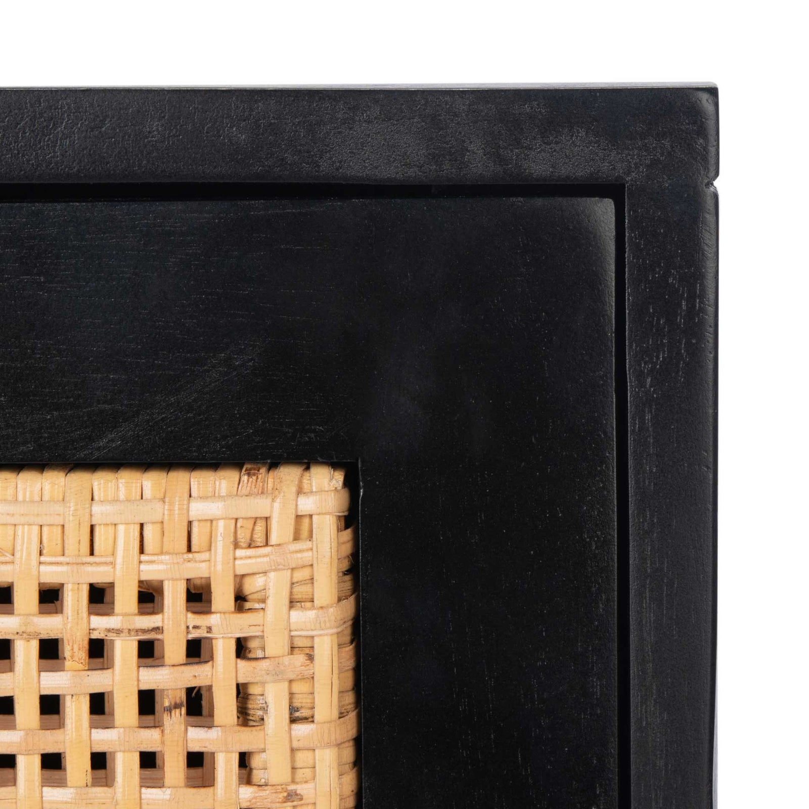 Erin 2 Drawer Nightstand Black/Natural