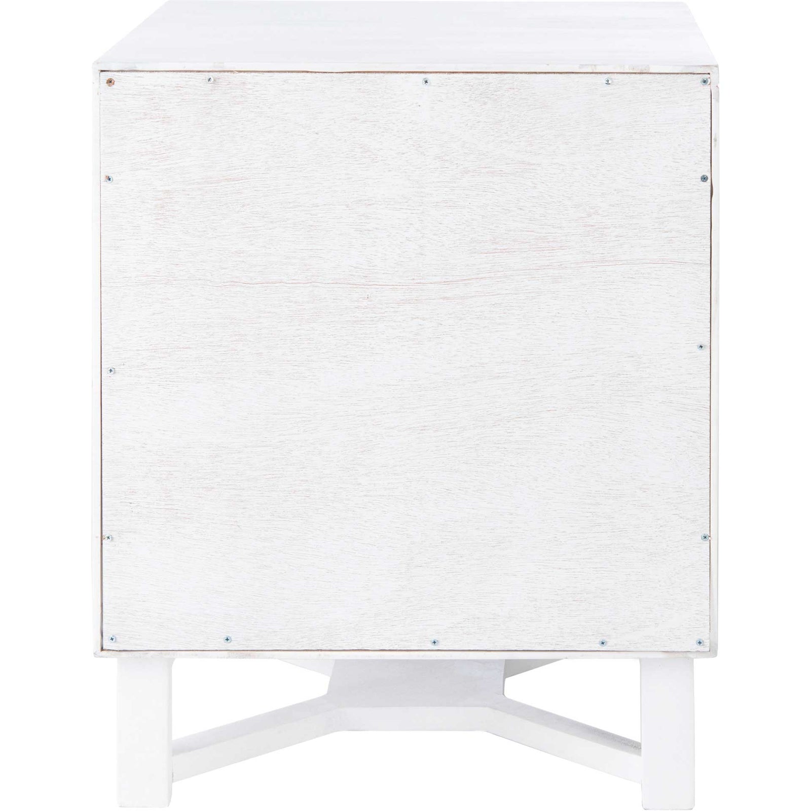 Healy 2 Drawer Nightstand White/Natural