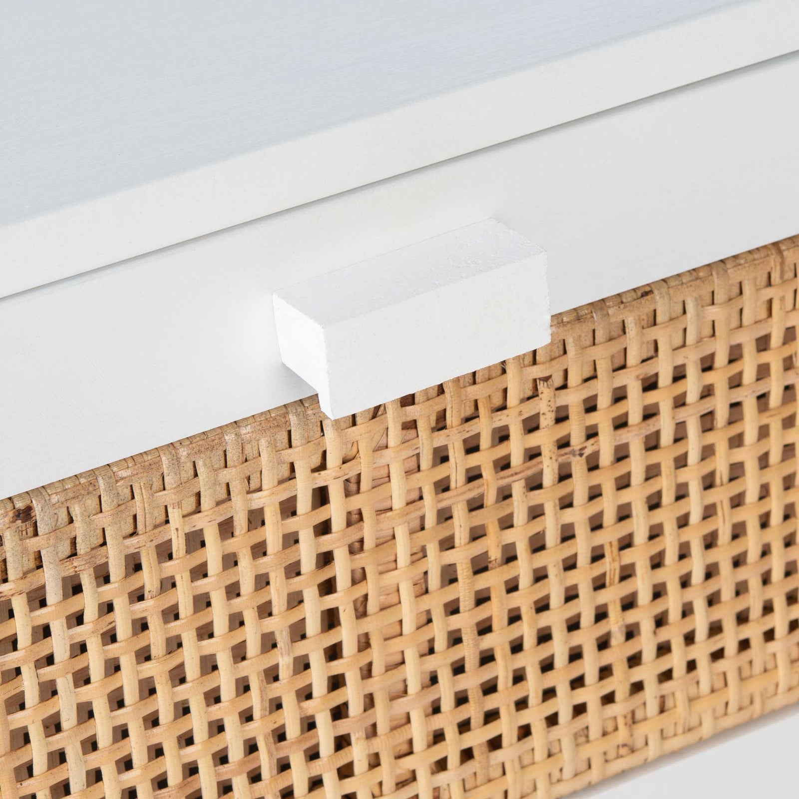 Healy 2 Drawer Nightstand White/Natural