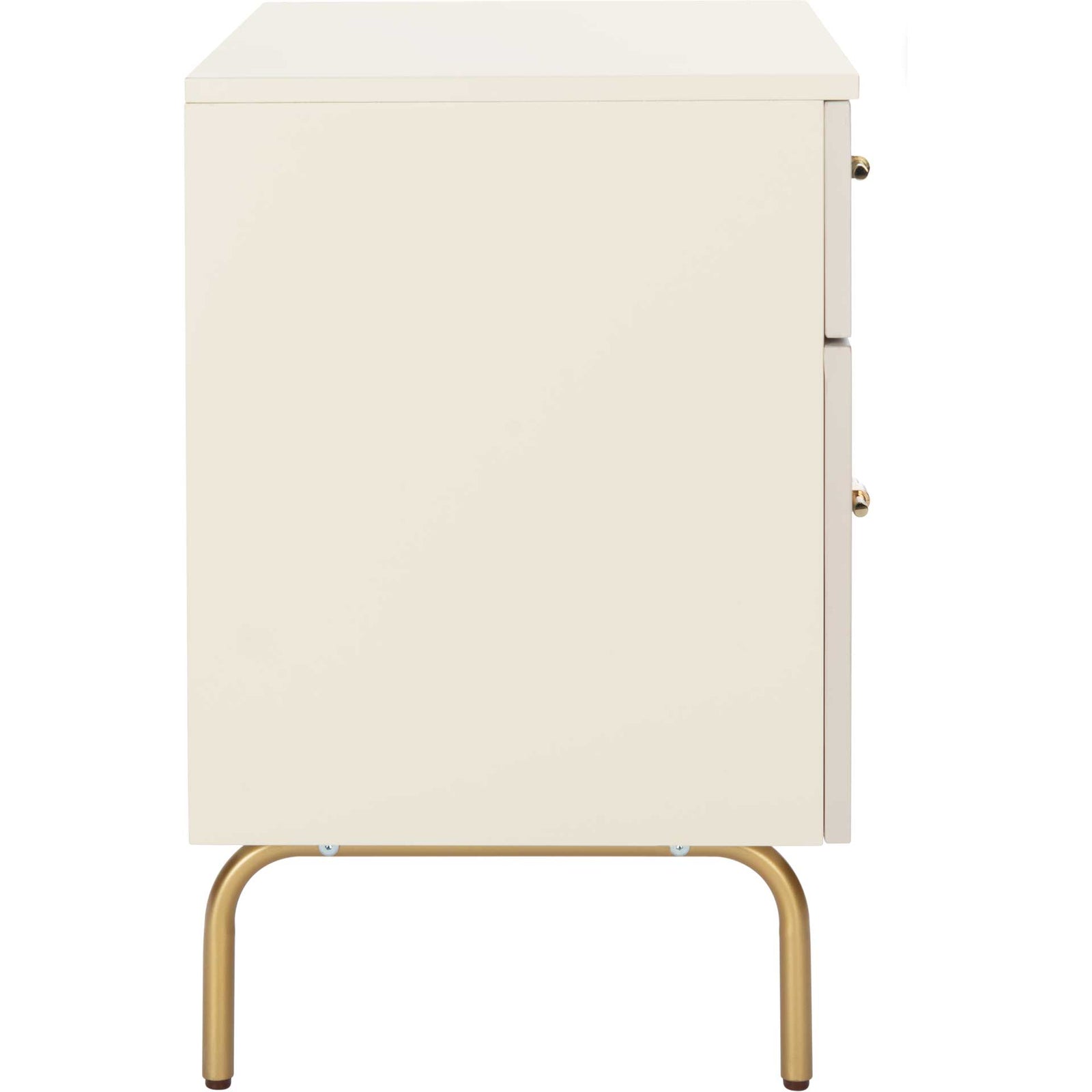 Gemma 2 Drawer Nightstand Cream/White Washed