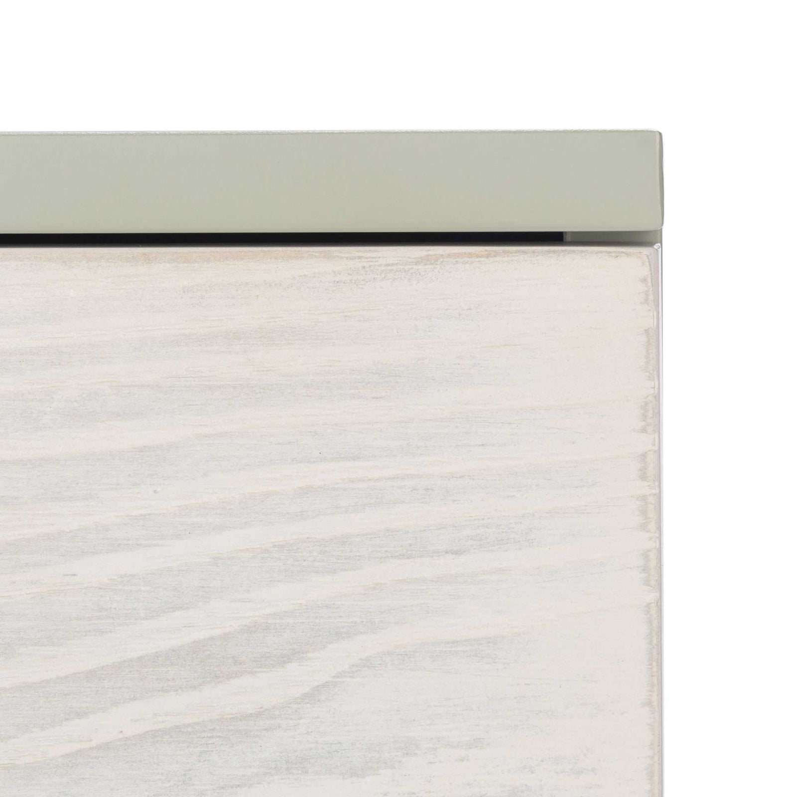 Gemma 2 Drawer Nightstand Gray/White Washed