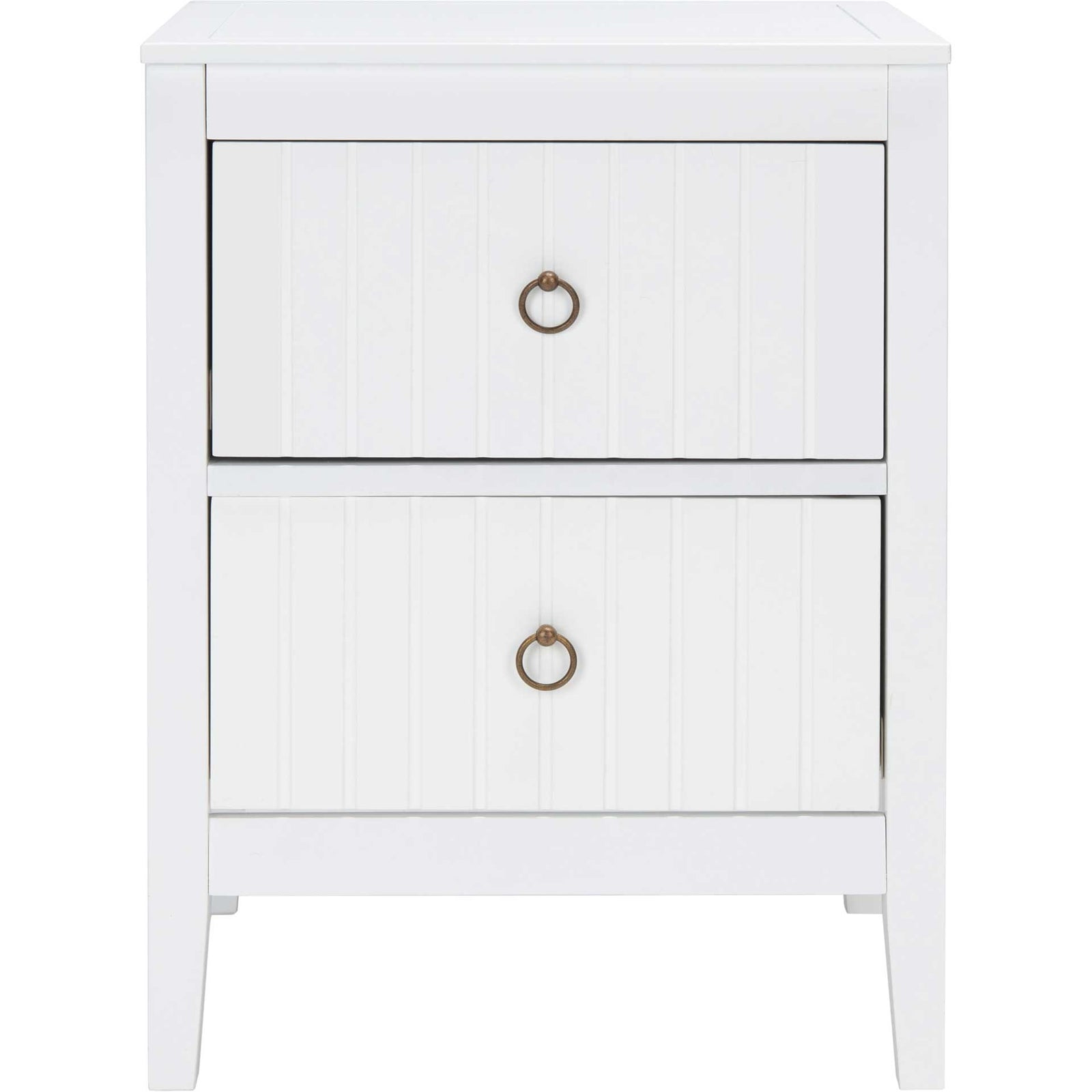 Terri 2 Drawer Nightstand White