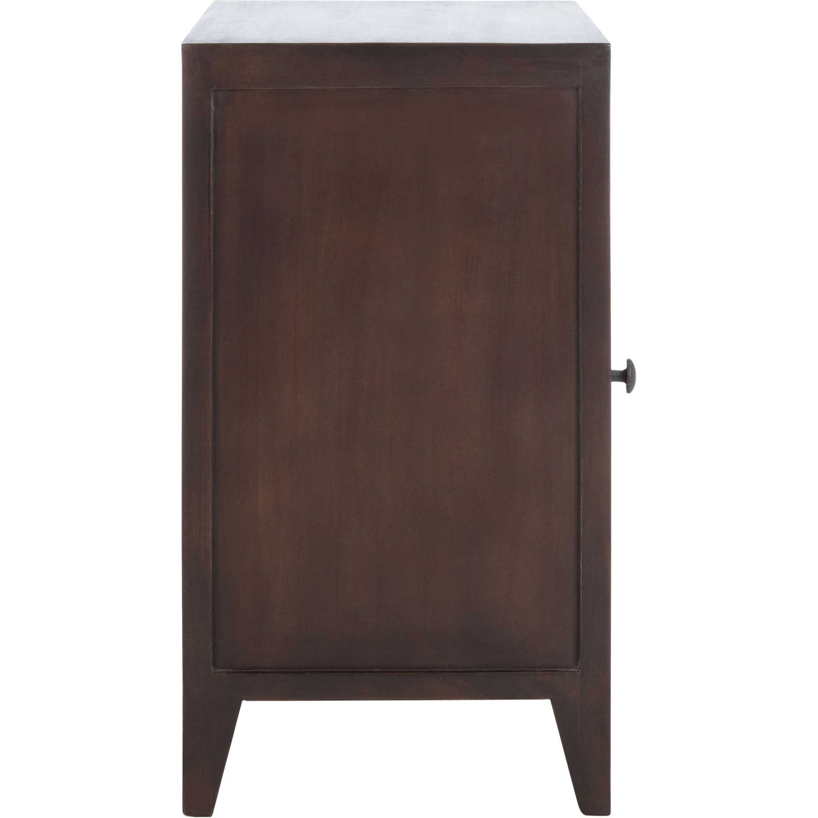 Thames 1 Door Carved Nightstand Brown