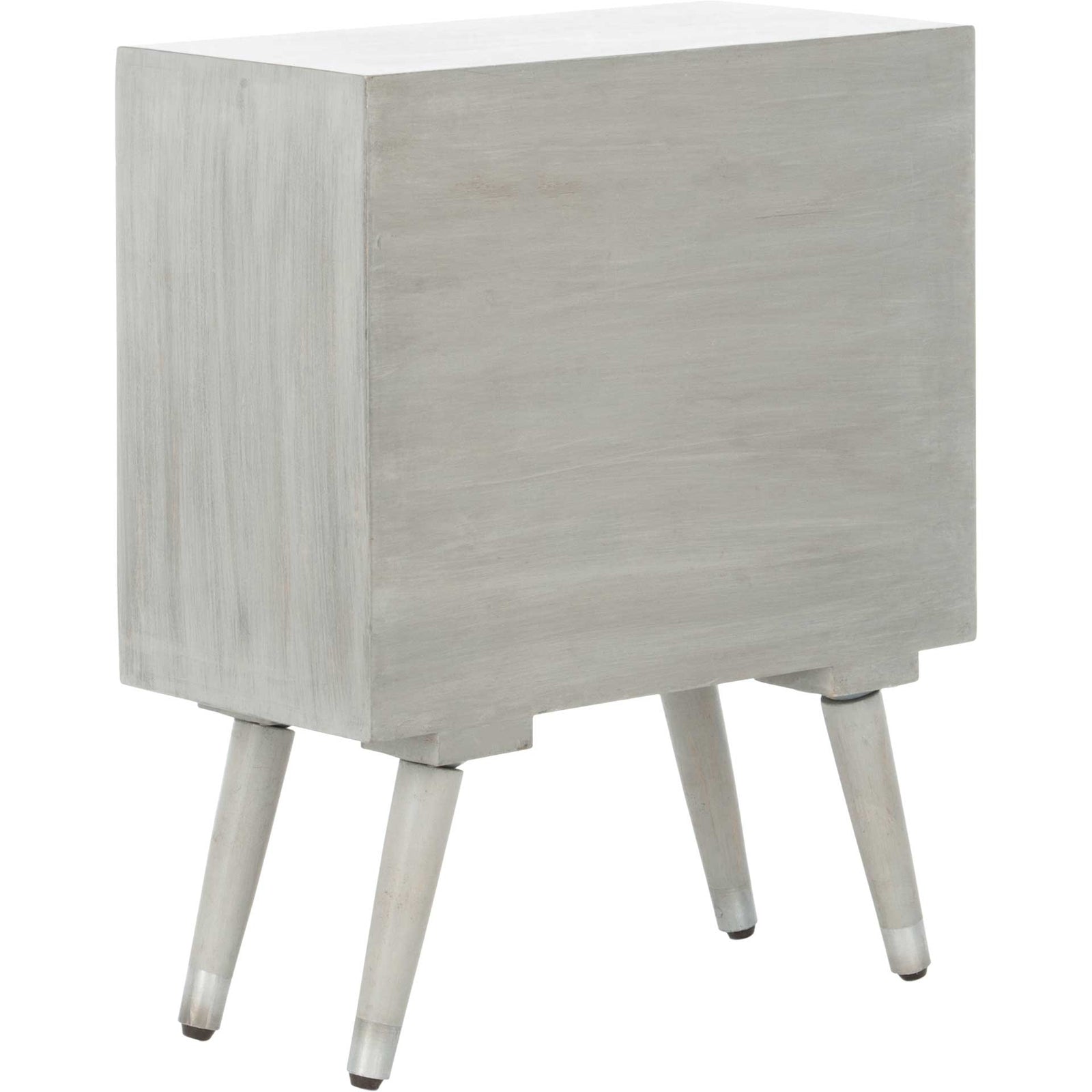 Braith 1 Drawer Textured Nightstand Gray Walnut