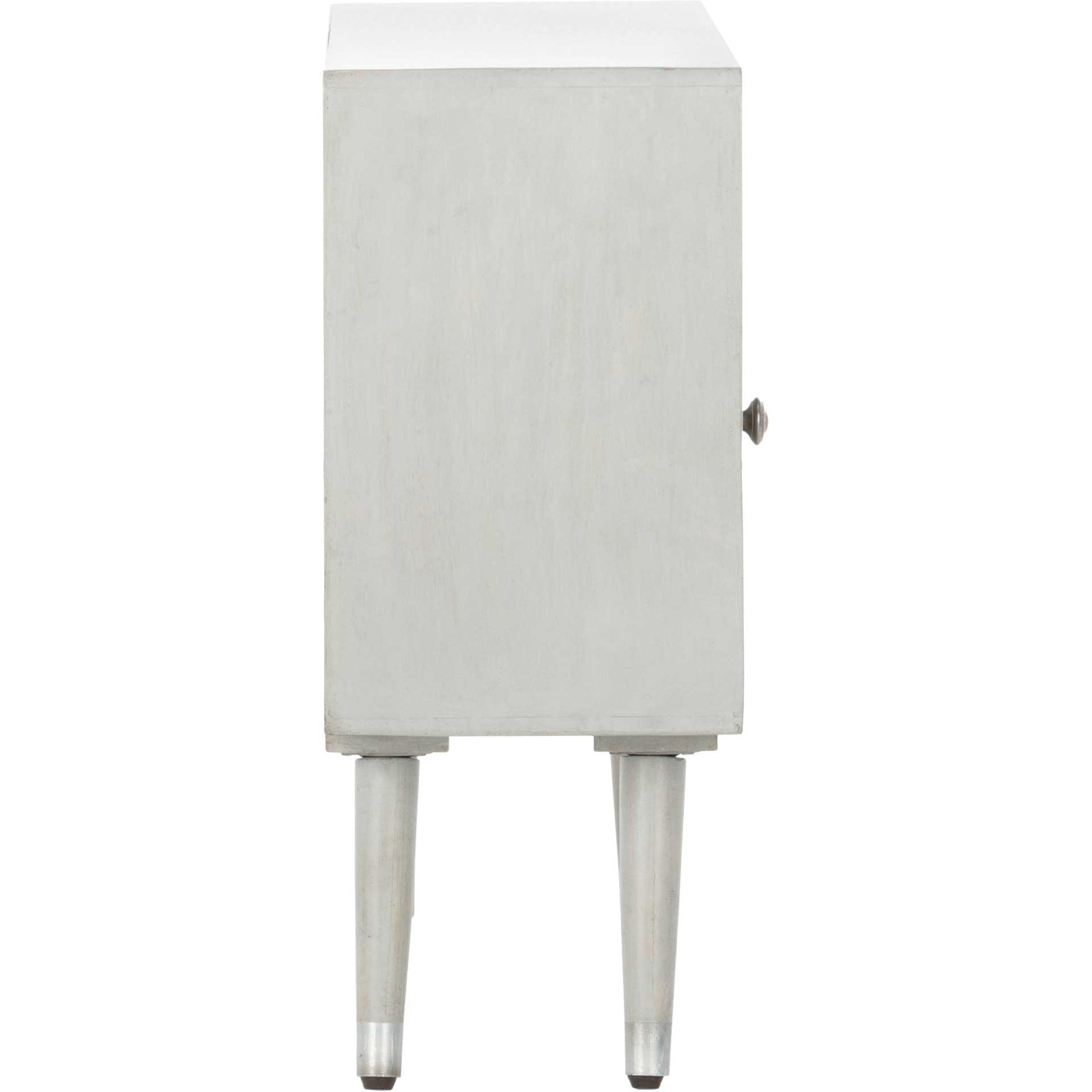 Braith 1 Drawer Textured Nightstand Gray Walnut