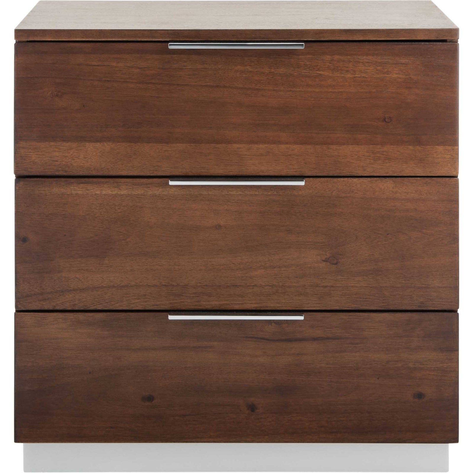 Brixton 3 Drawer Nightstand Walnut