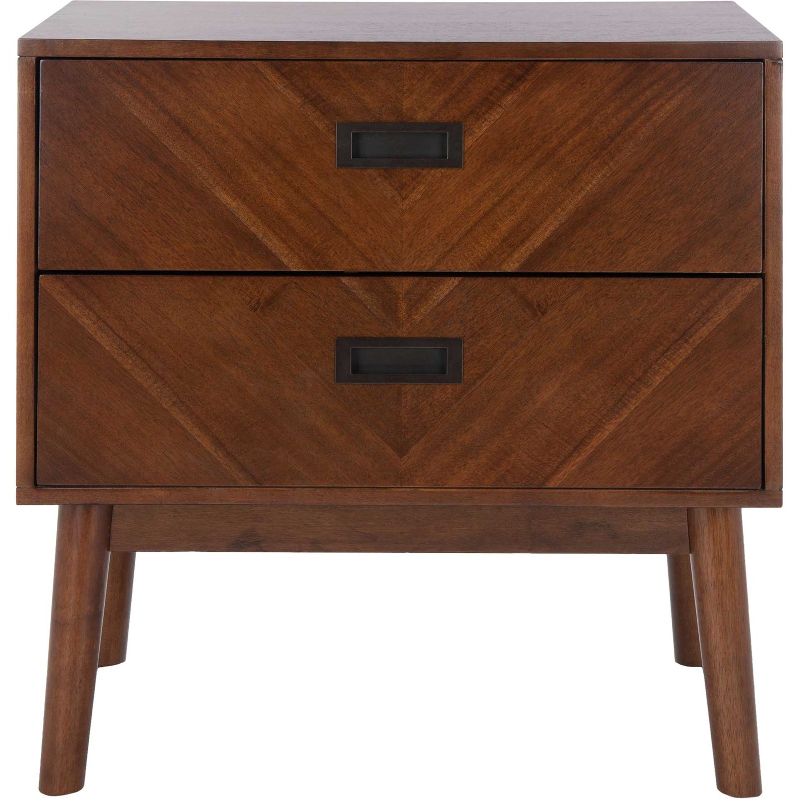 Dover 2 Drawer Nightstand Dark Walnut
