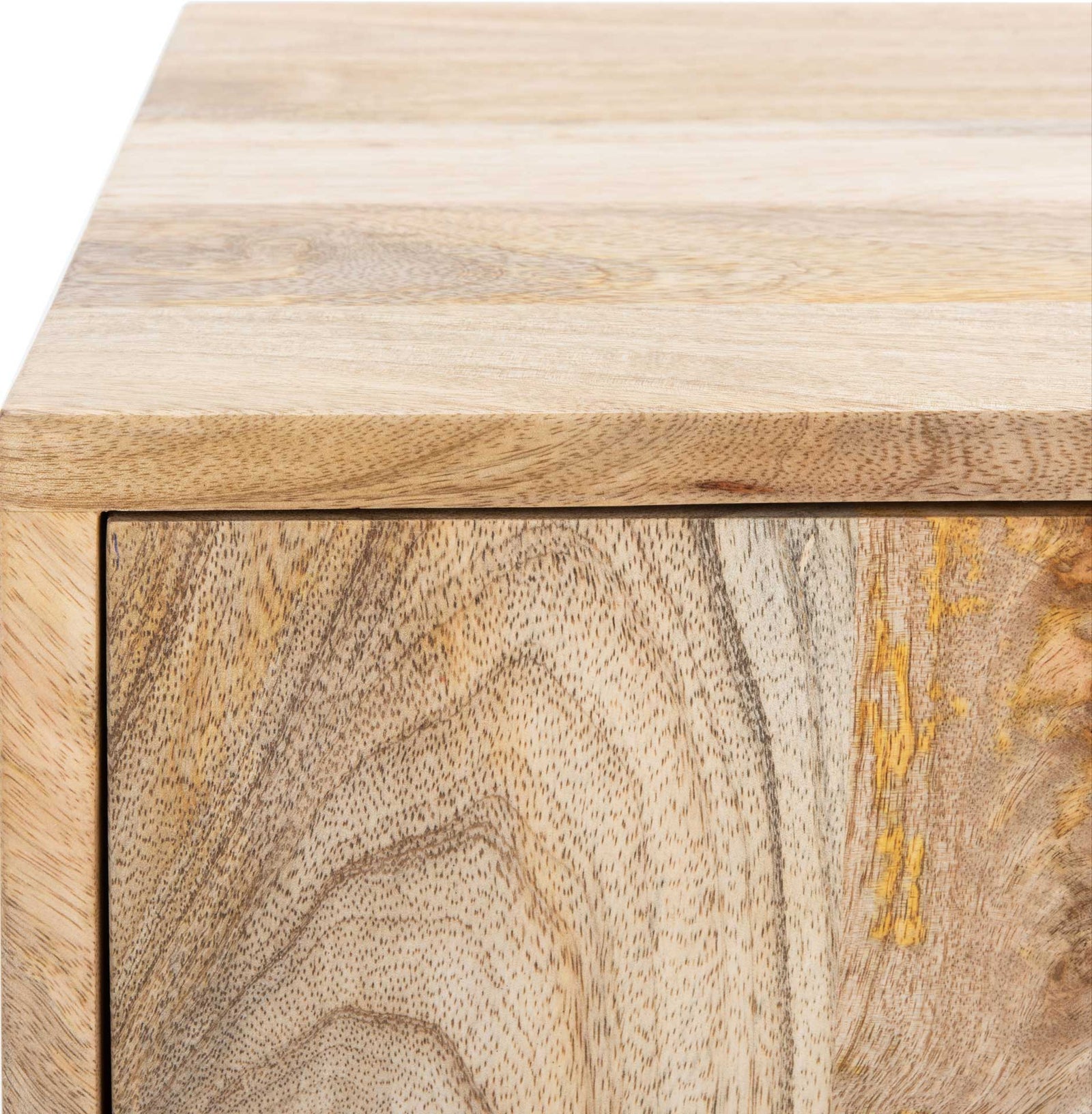 Flannery Nightstand Natural/Brass