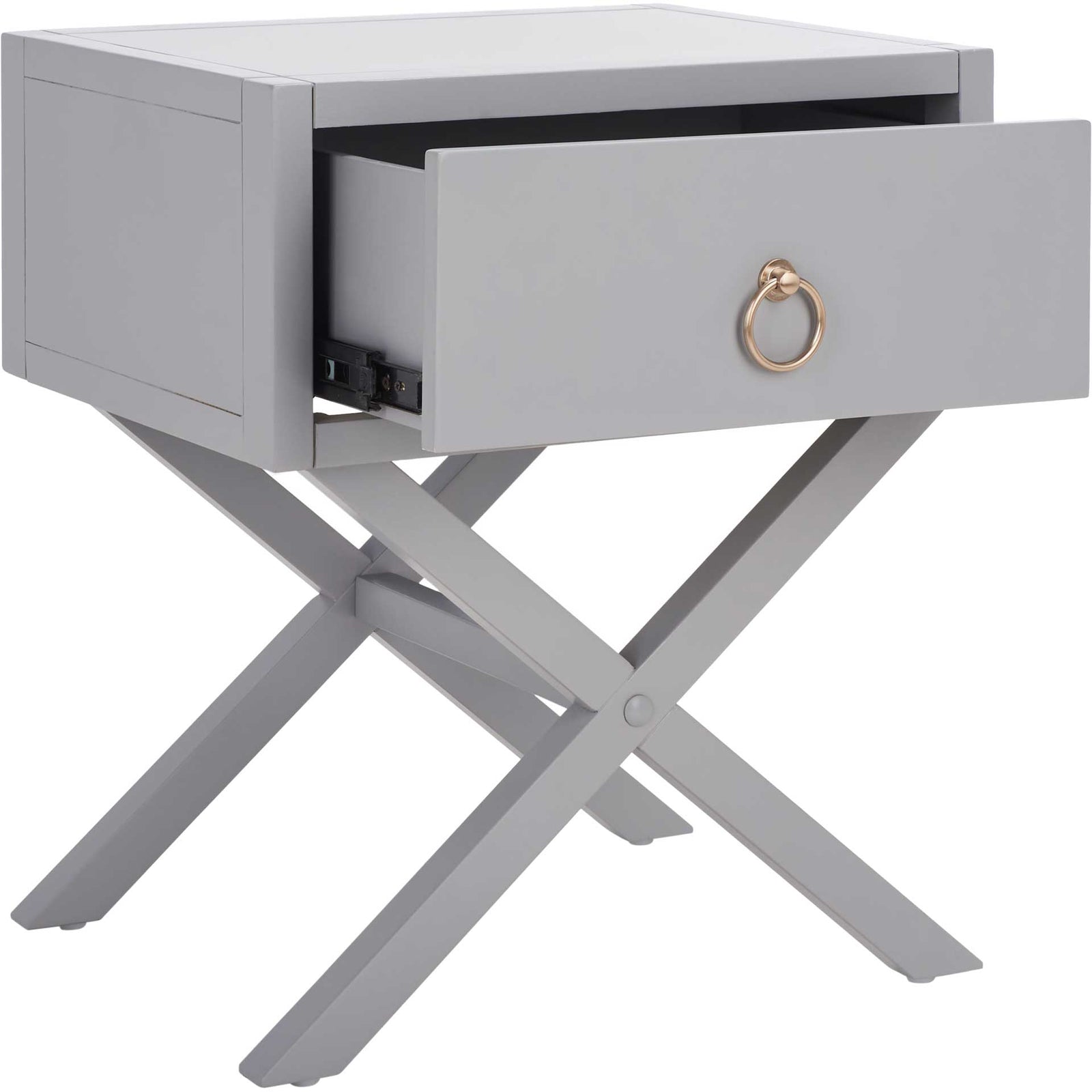 Odessa 1 Drawer Nightstand Gray