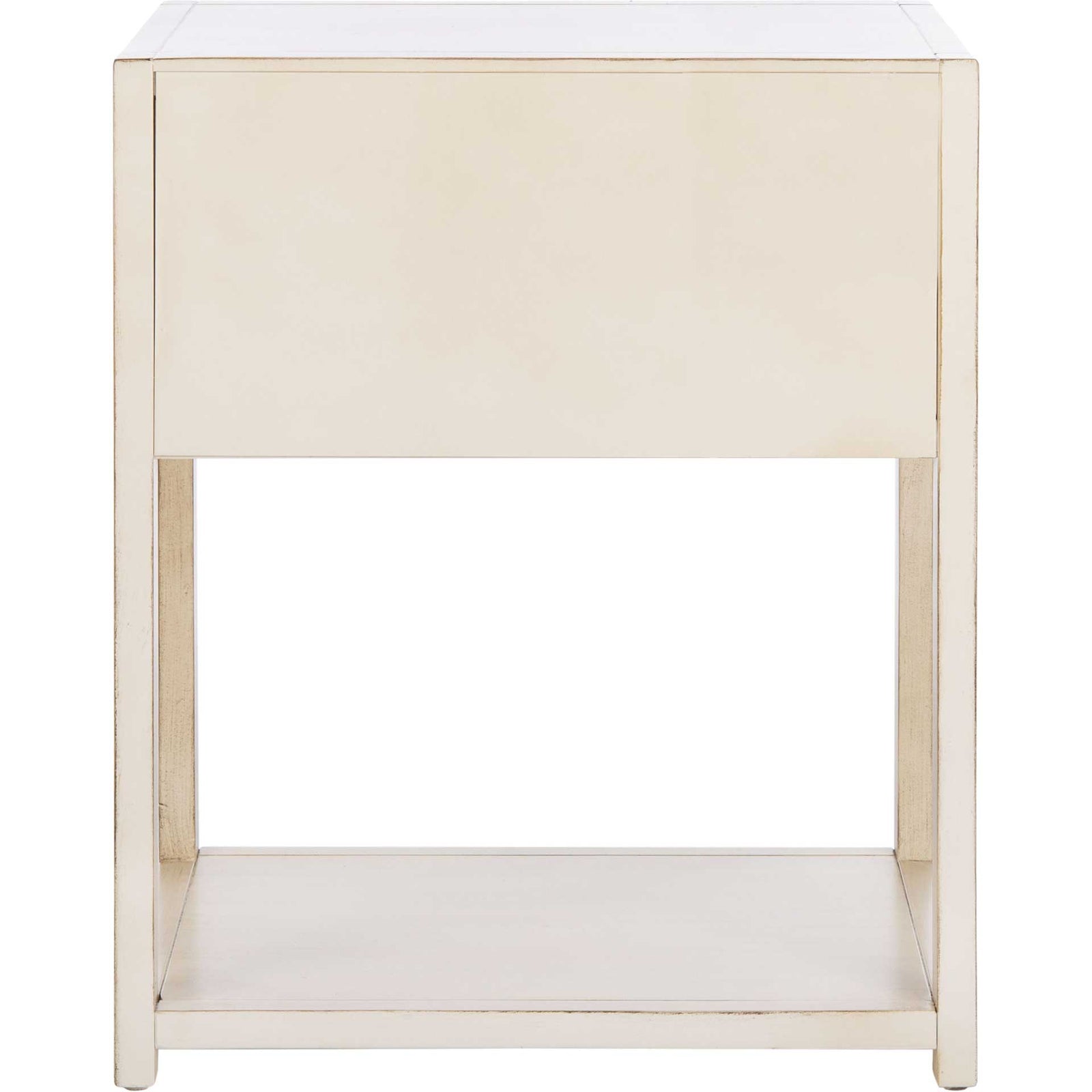 Yuan 1 Drawer 1 Shelf Nightstand Antique White