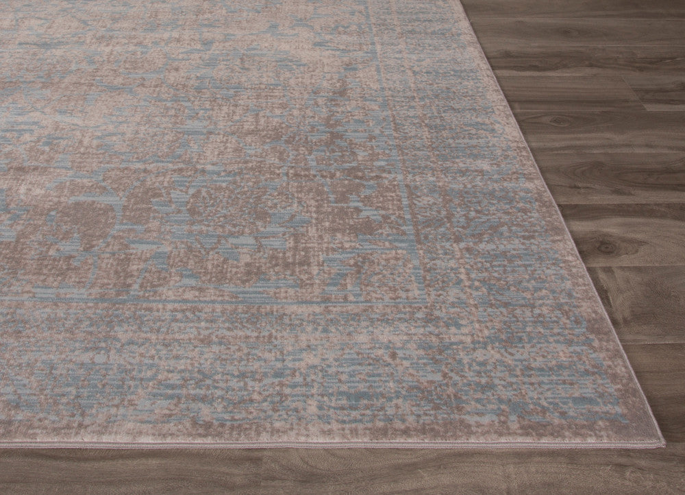 Nysea Strong Gray/Blue Area Rug