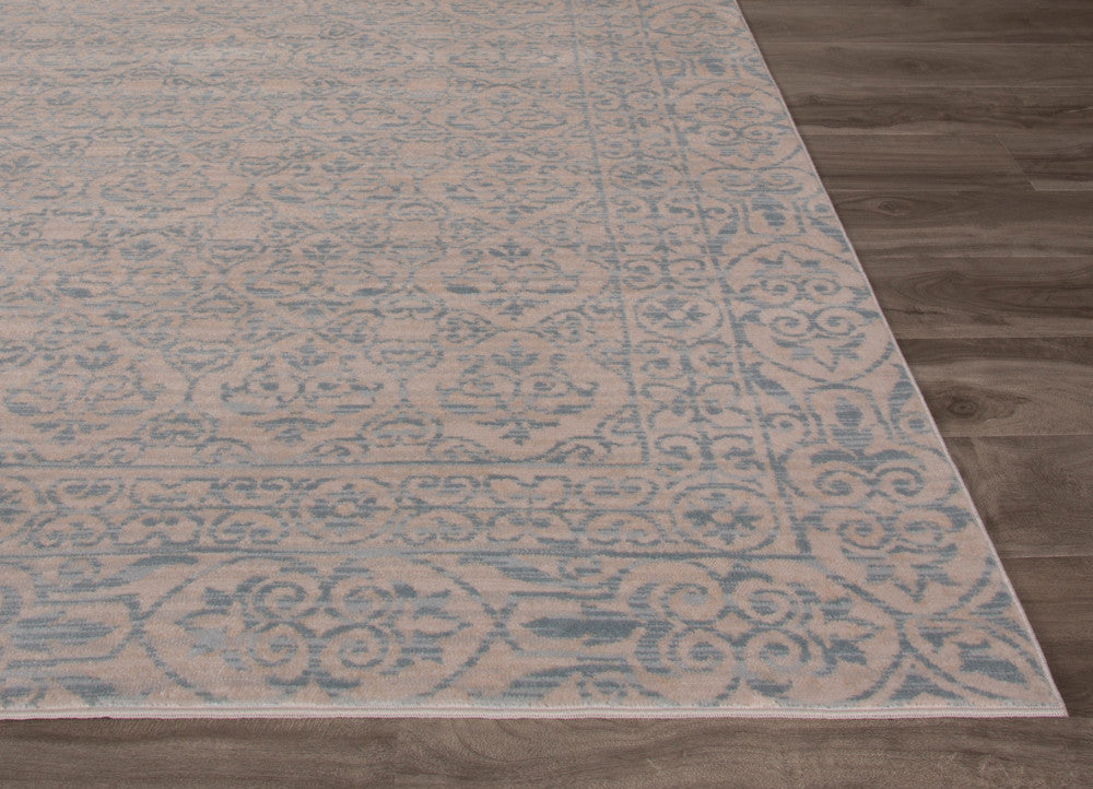 Nysea Merrill Ivory/Blue Area Rug