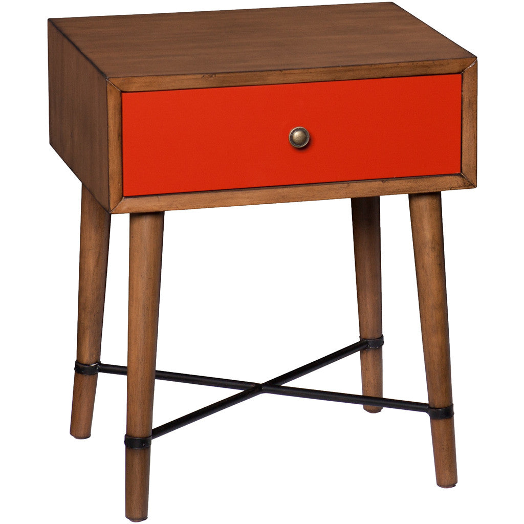 Nova Accent Table Red