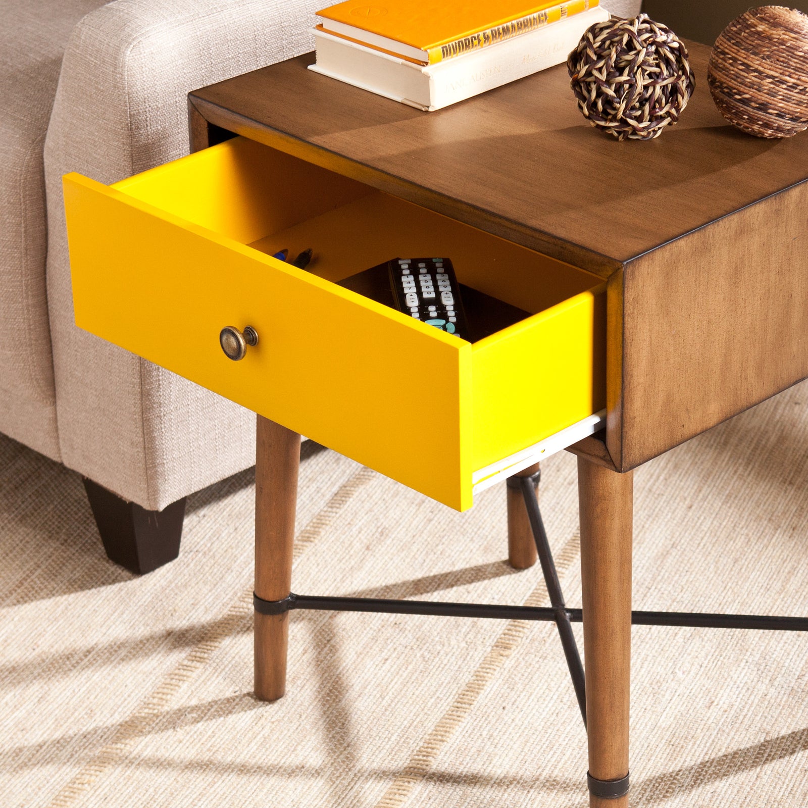 Nova Accent Table Yellow