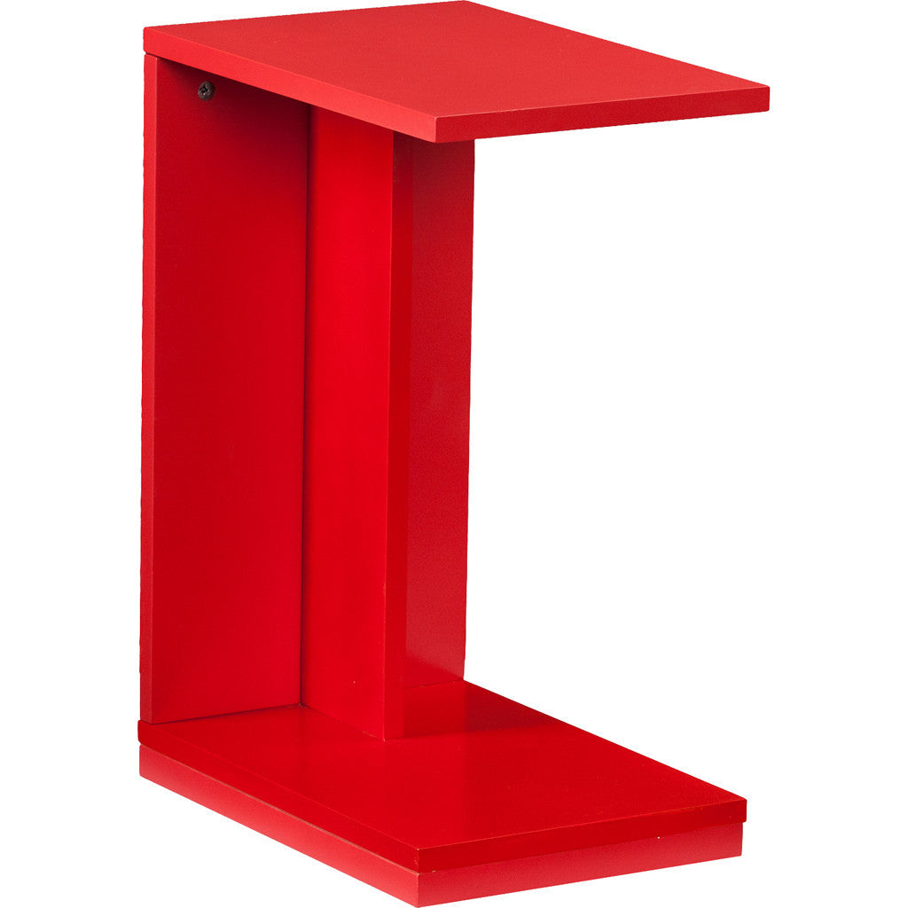 Bocks End Table Red/Orange