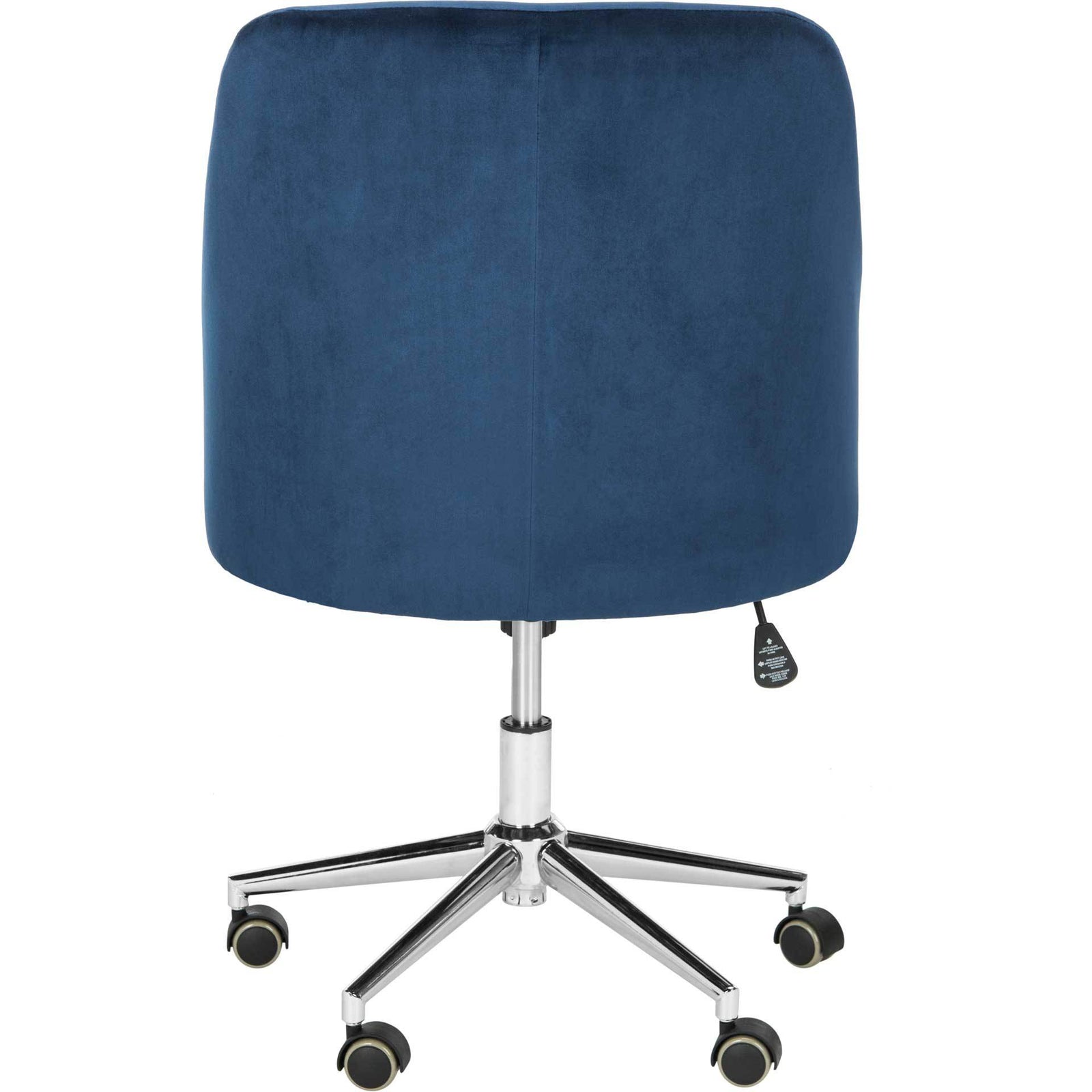 Adele Velvet Chrome Leg Swivel Office Chair