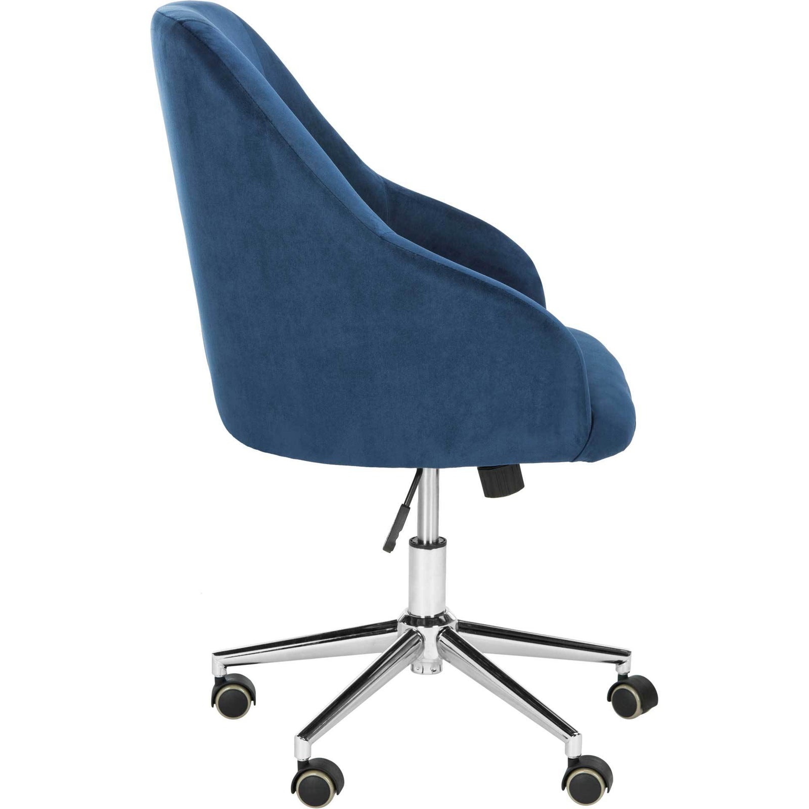 Adele Velvet Chrome Leg Swivel Office Chair