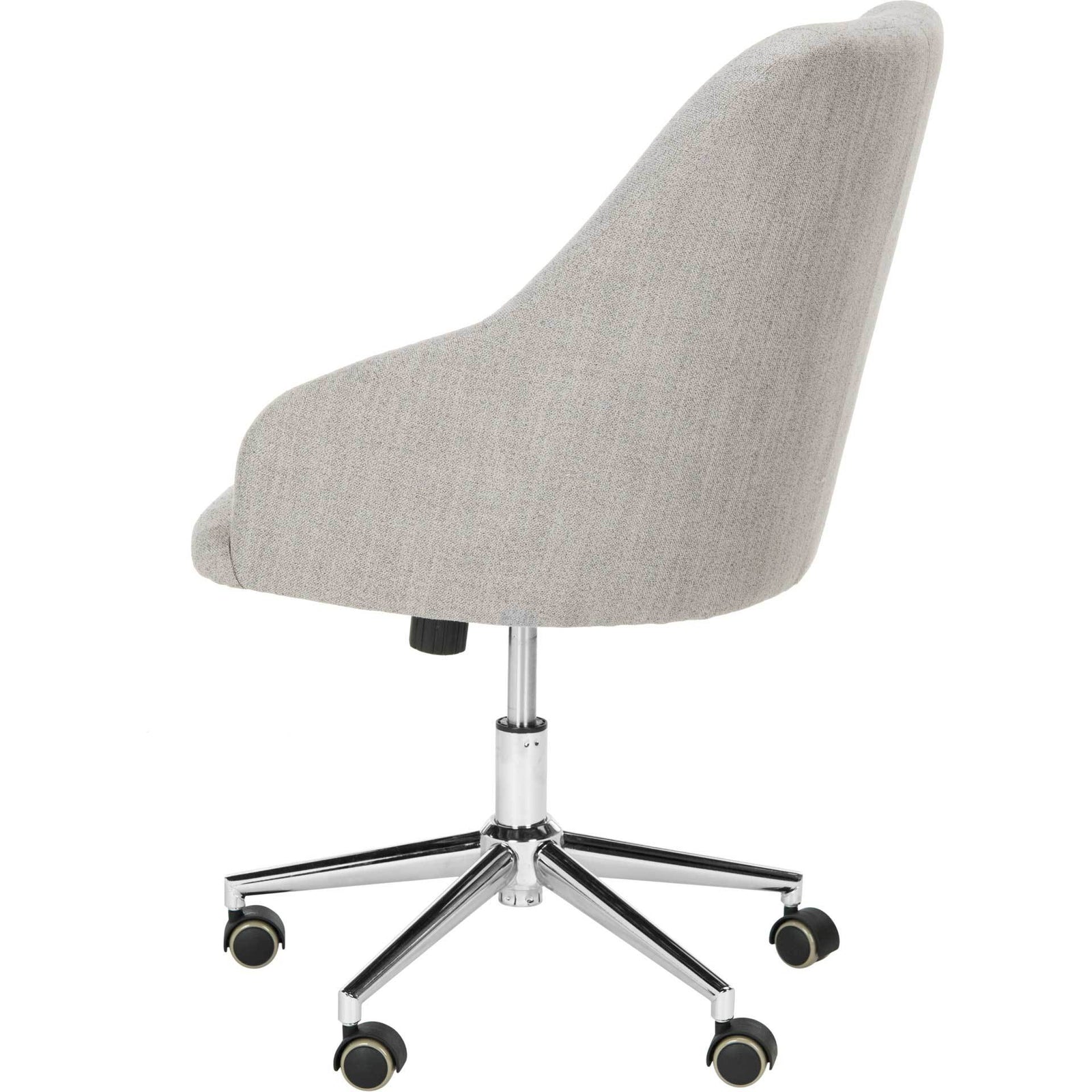 Evelyn Tufted Linen Swivel Office Chair
